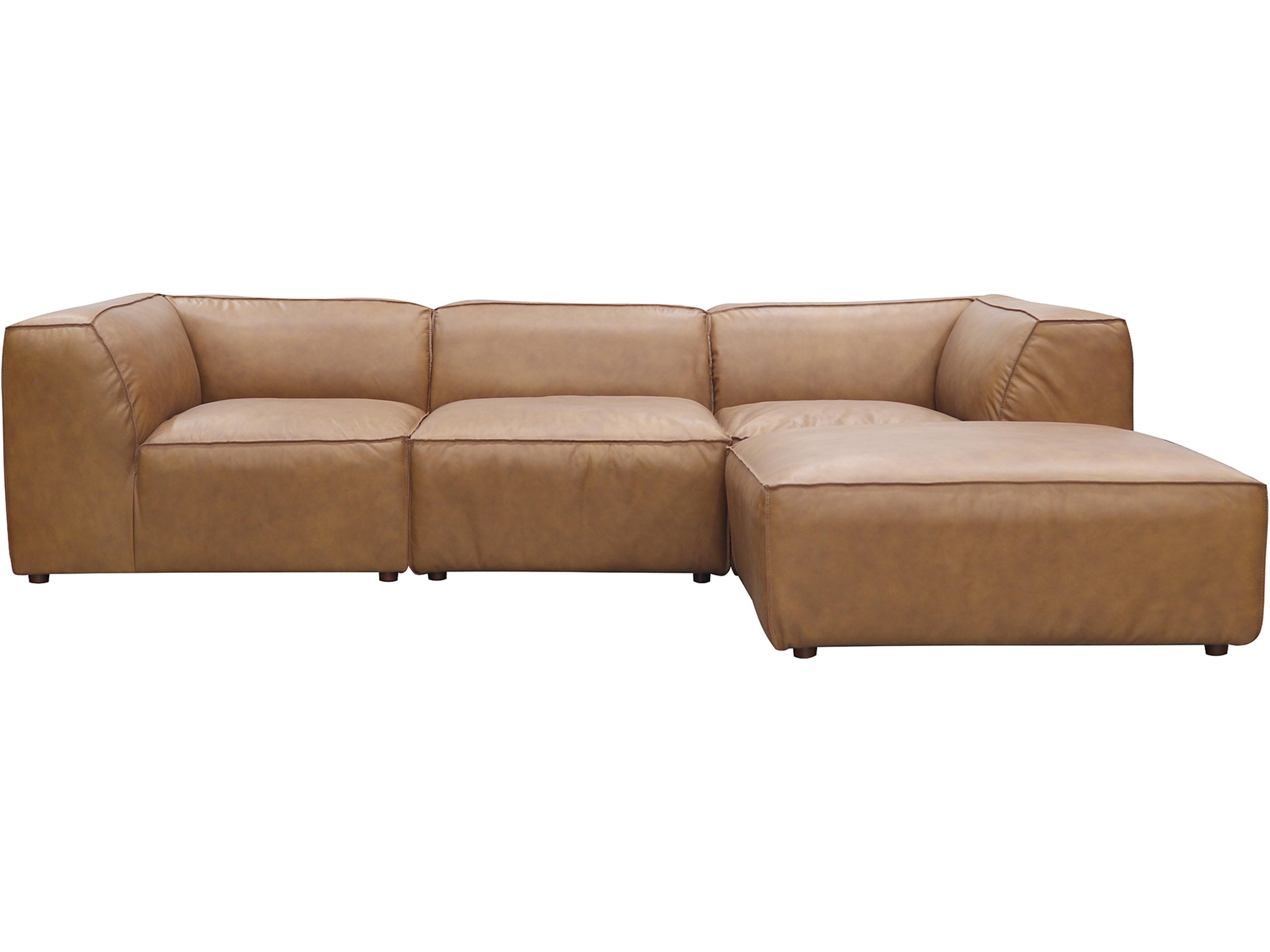 Form Leather Modular Sectional Sofa Sonoran Tan