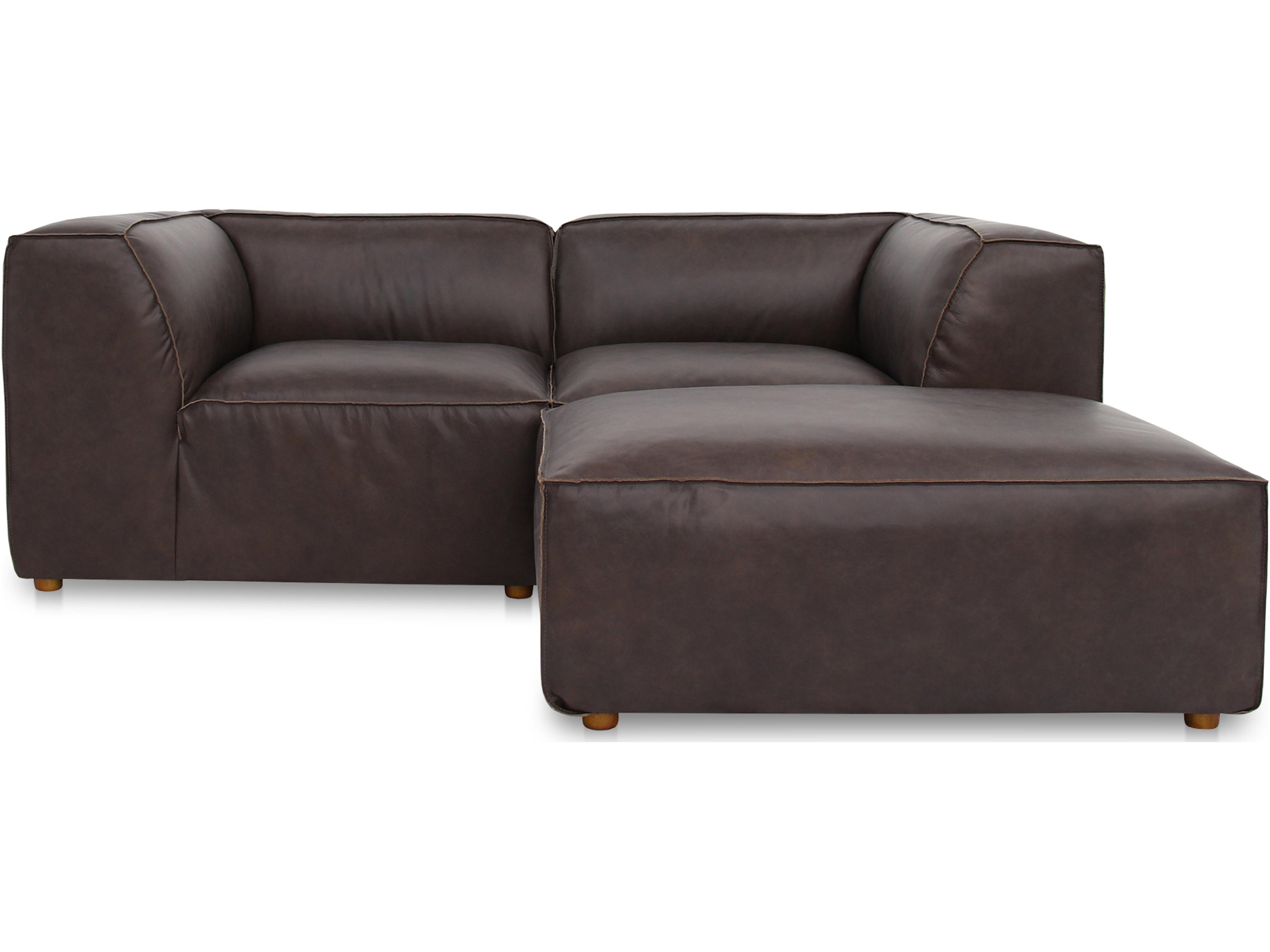Form Brown Upholstered Sectional Sofa