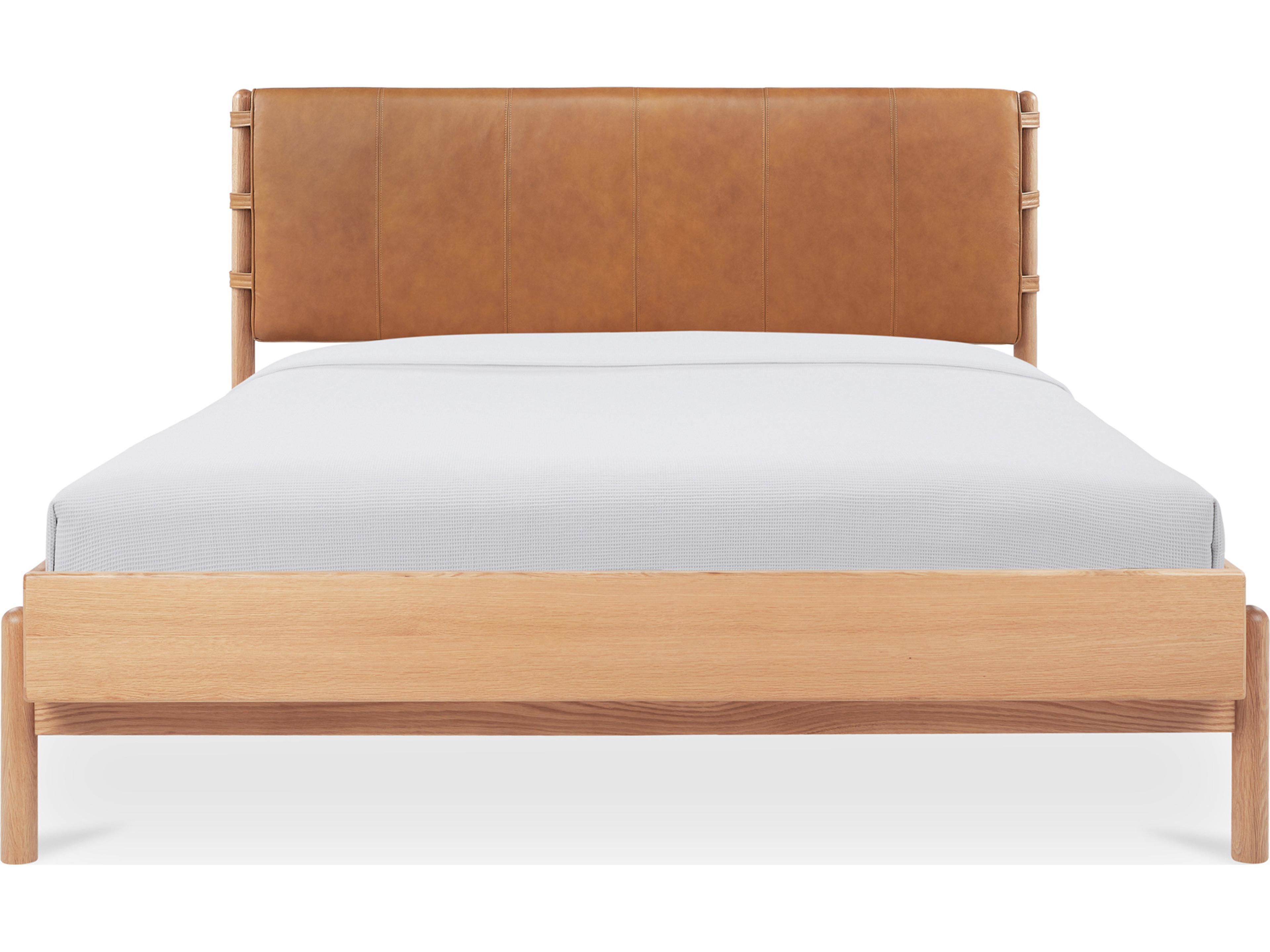 Moe's Home Colby Camel Brown Oak Queen Platform Bed