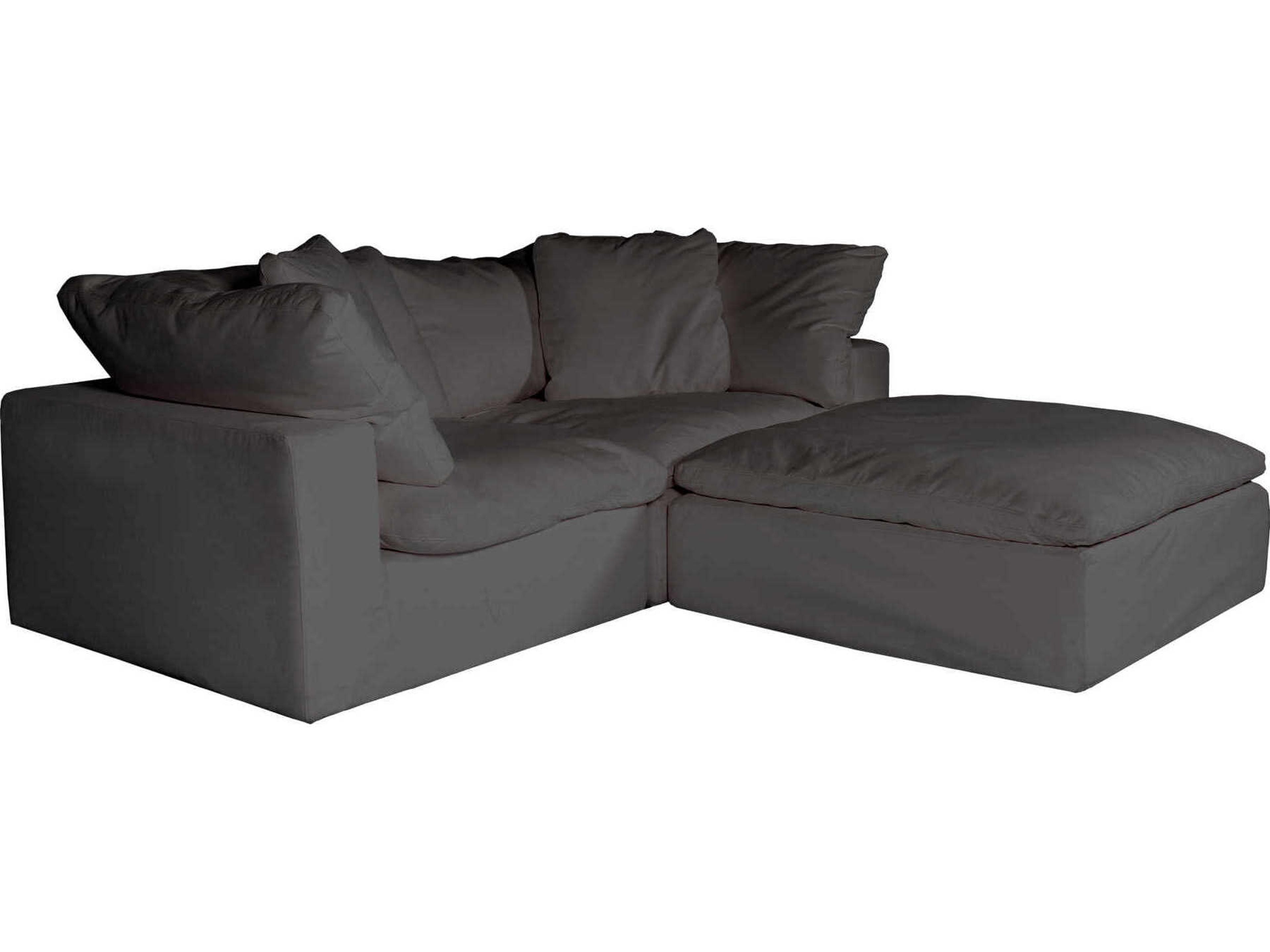 Clay Gray Upholstered Sectional Sofa