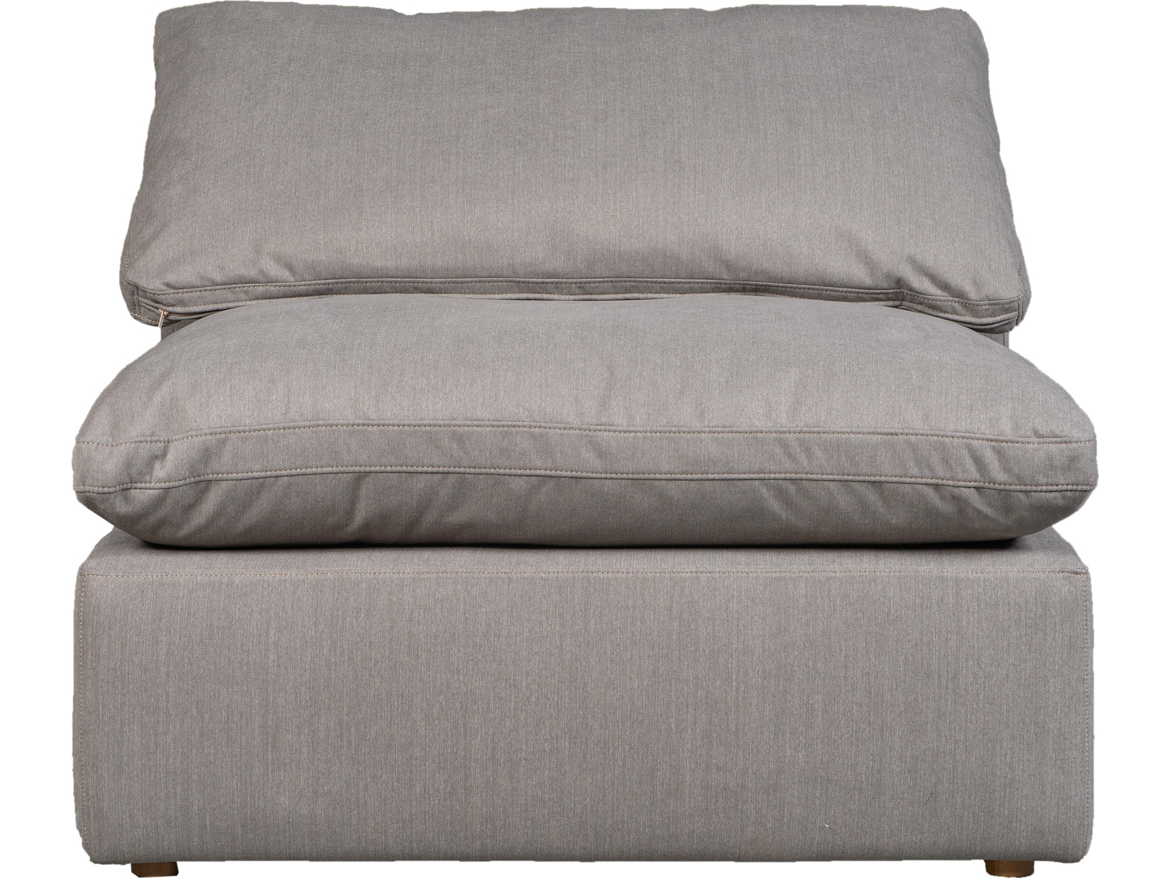 Terra Slipper Chair Light Grey Performance Fabric