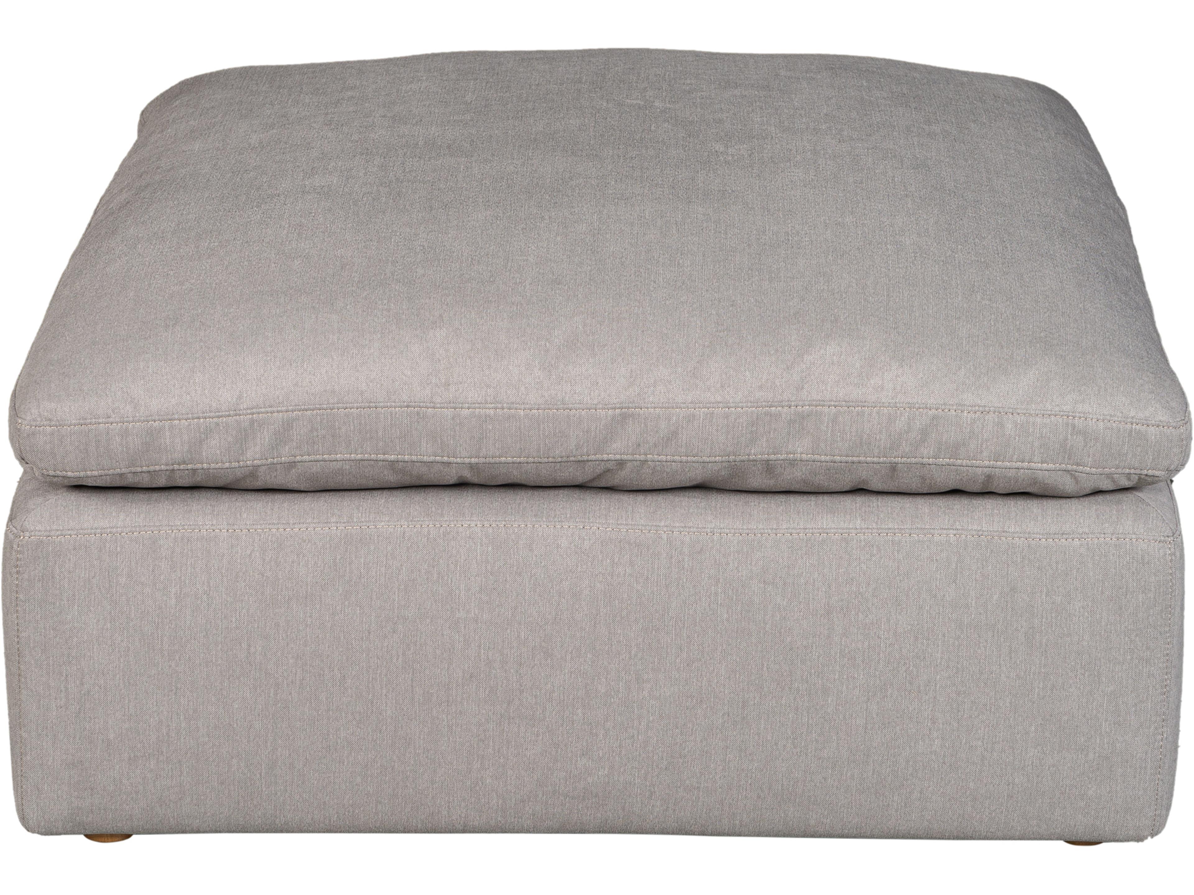 Terra Condo Modular Ottoman Light Grey Performance Fabric