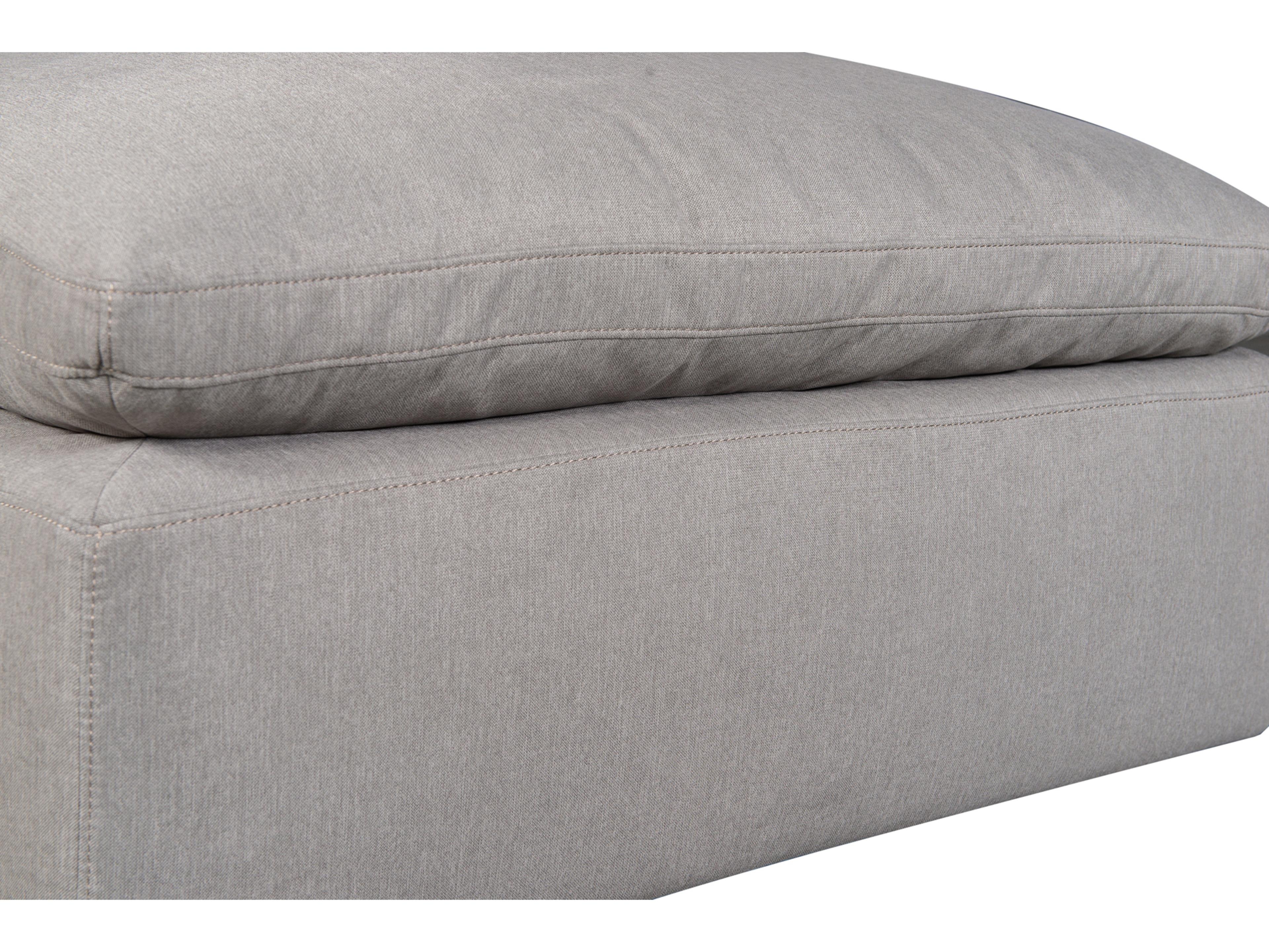 Moe's Home Terra Peyton Slate Gray Upholstered Ottoman