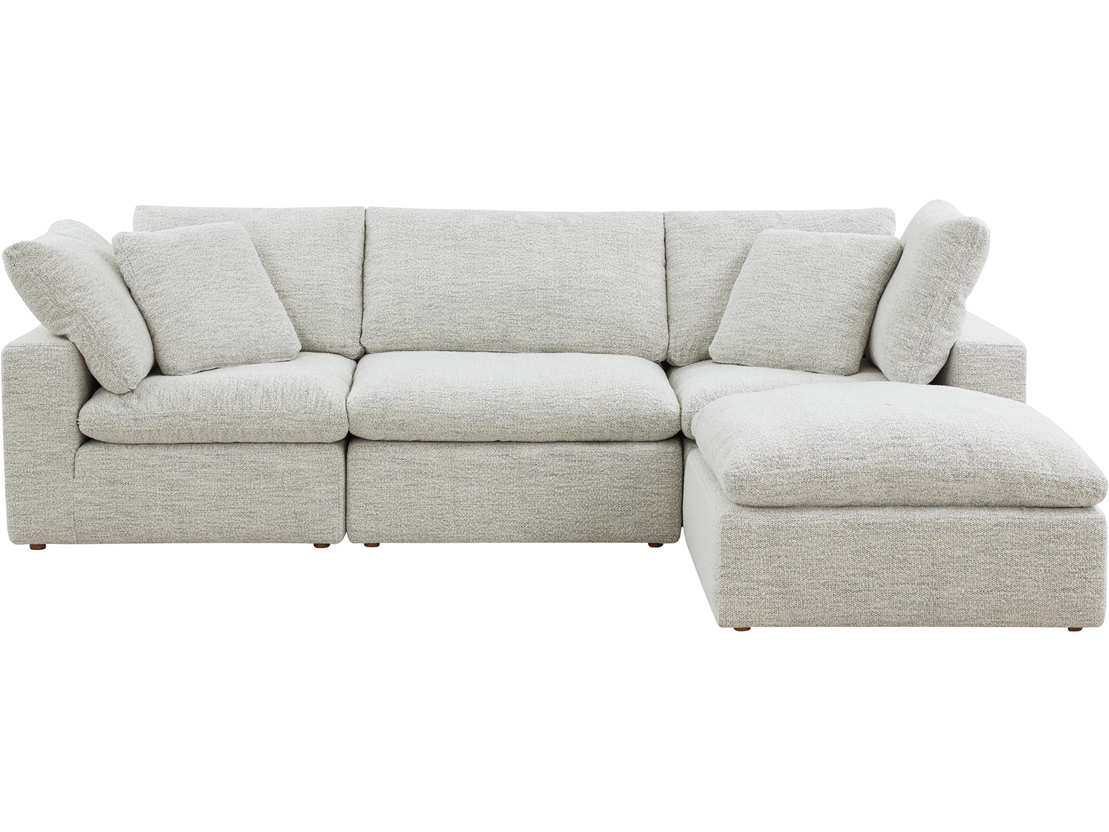 Terra Beige Upholstered Sectional Sofa