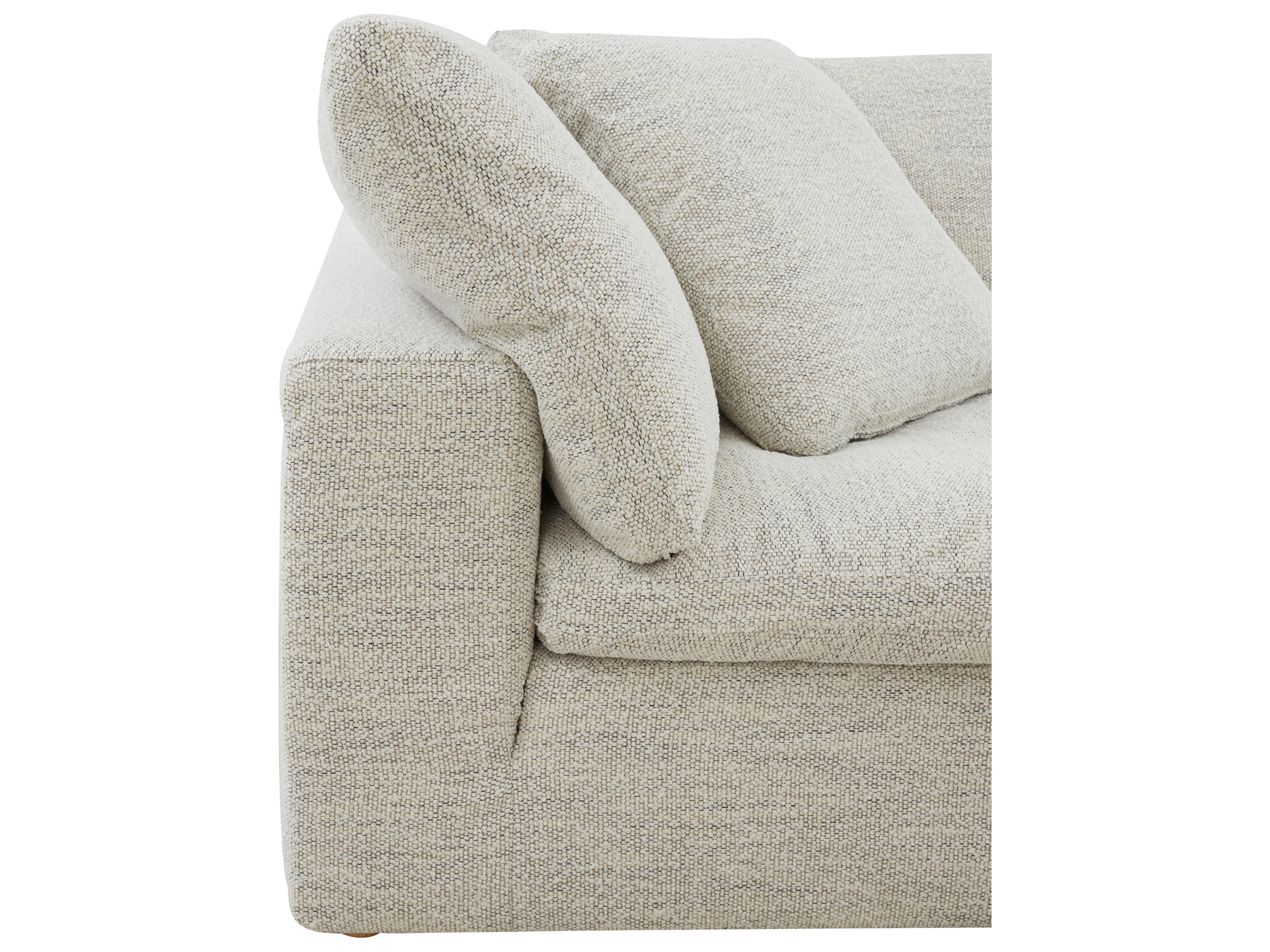 Moe's Home Terra Beige Upholstered Sectional Sofa