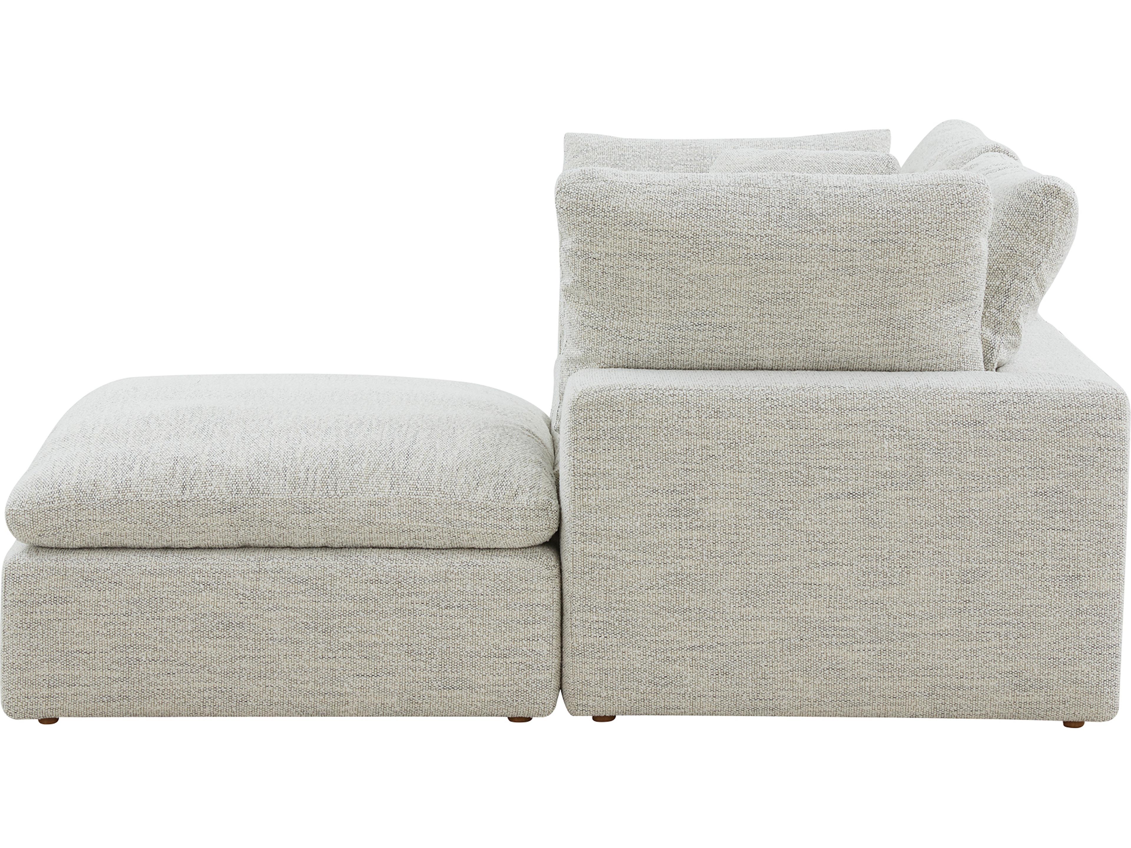 Moe's Home Terra Beige Upholstered Sectional Sofa