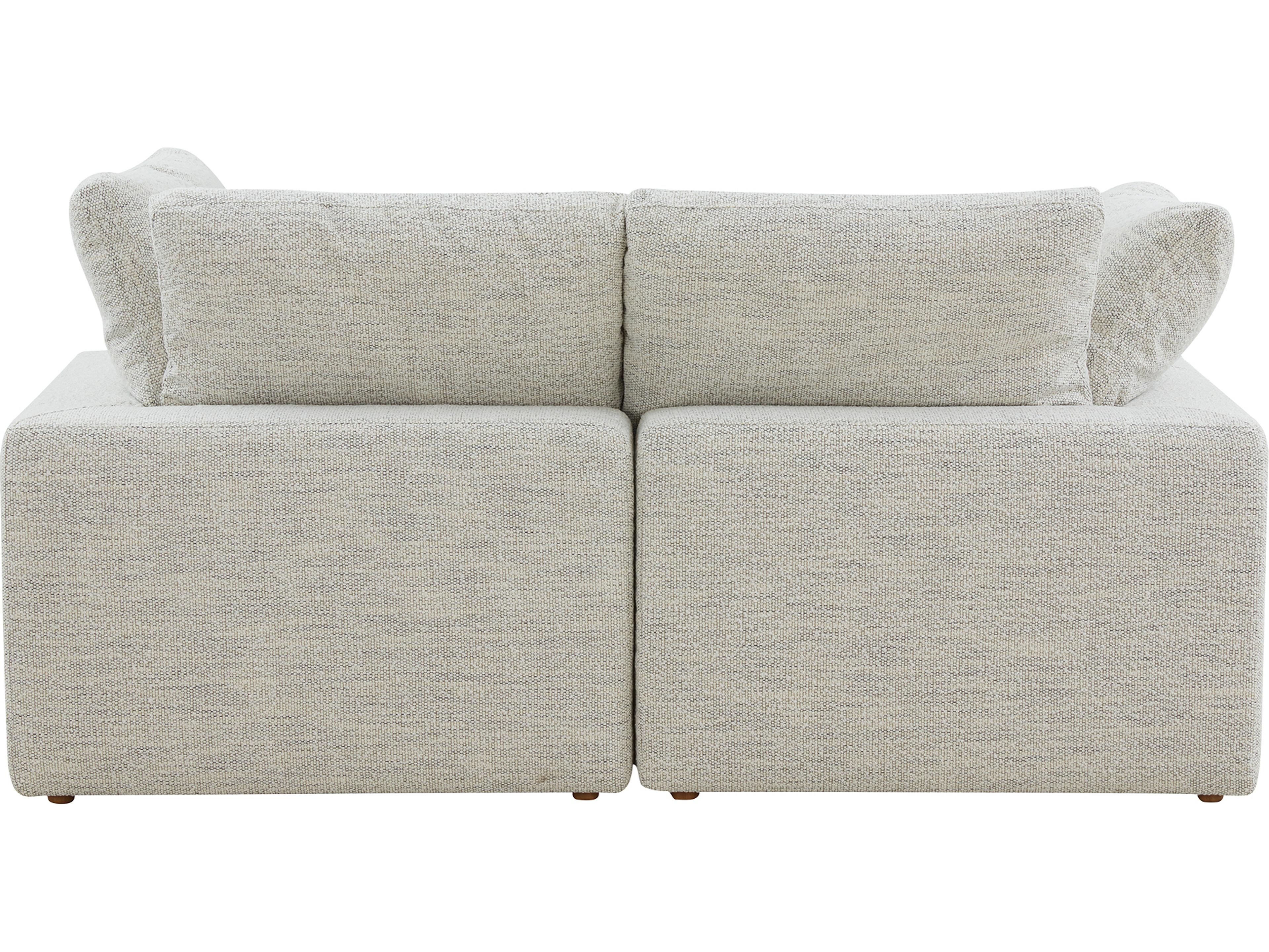 Moe's Home Terra Beige Upholstered Sectional Sofa