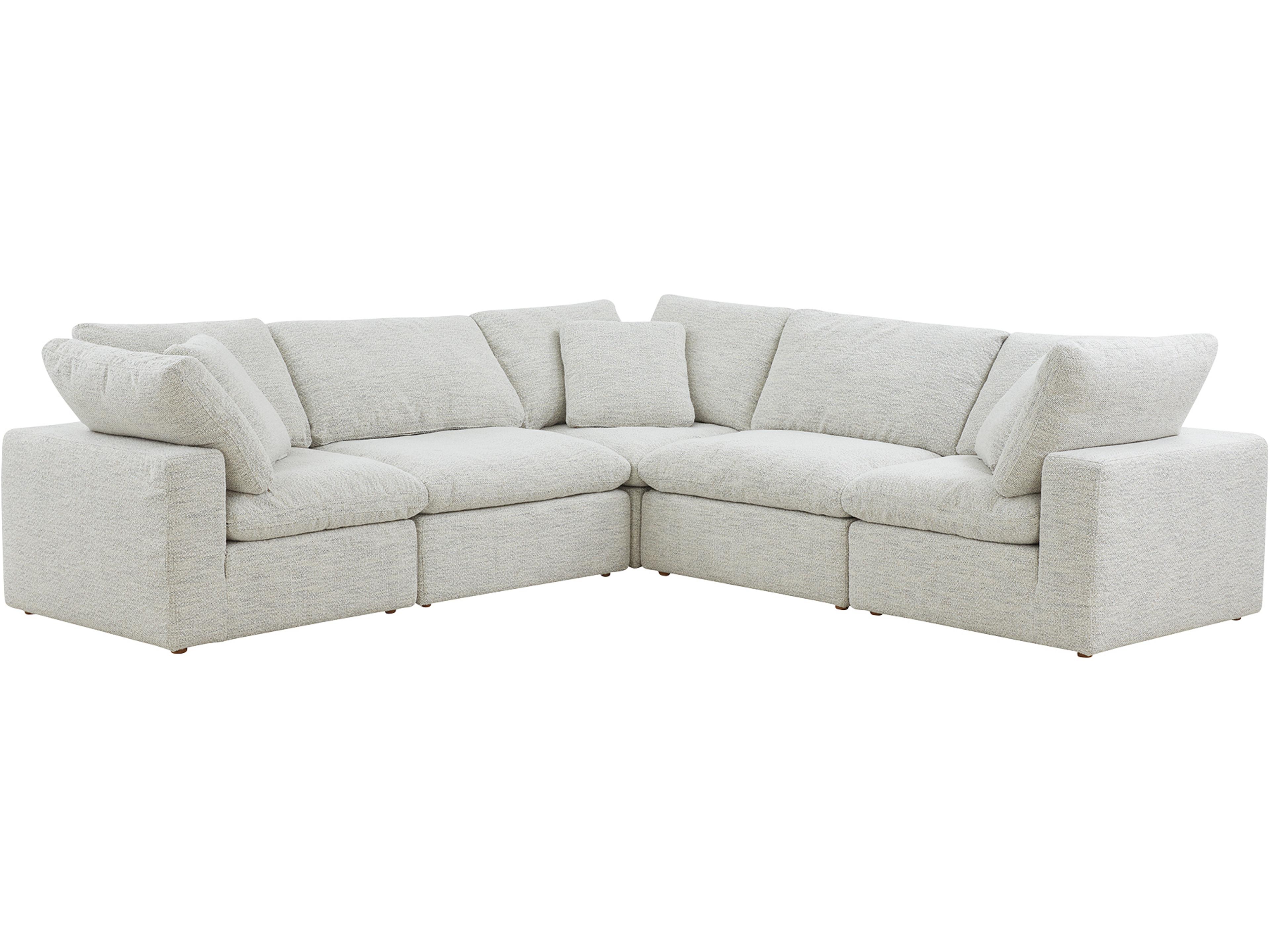 Terra Beige Upholstered Sectional Sofa