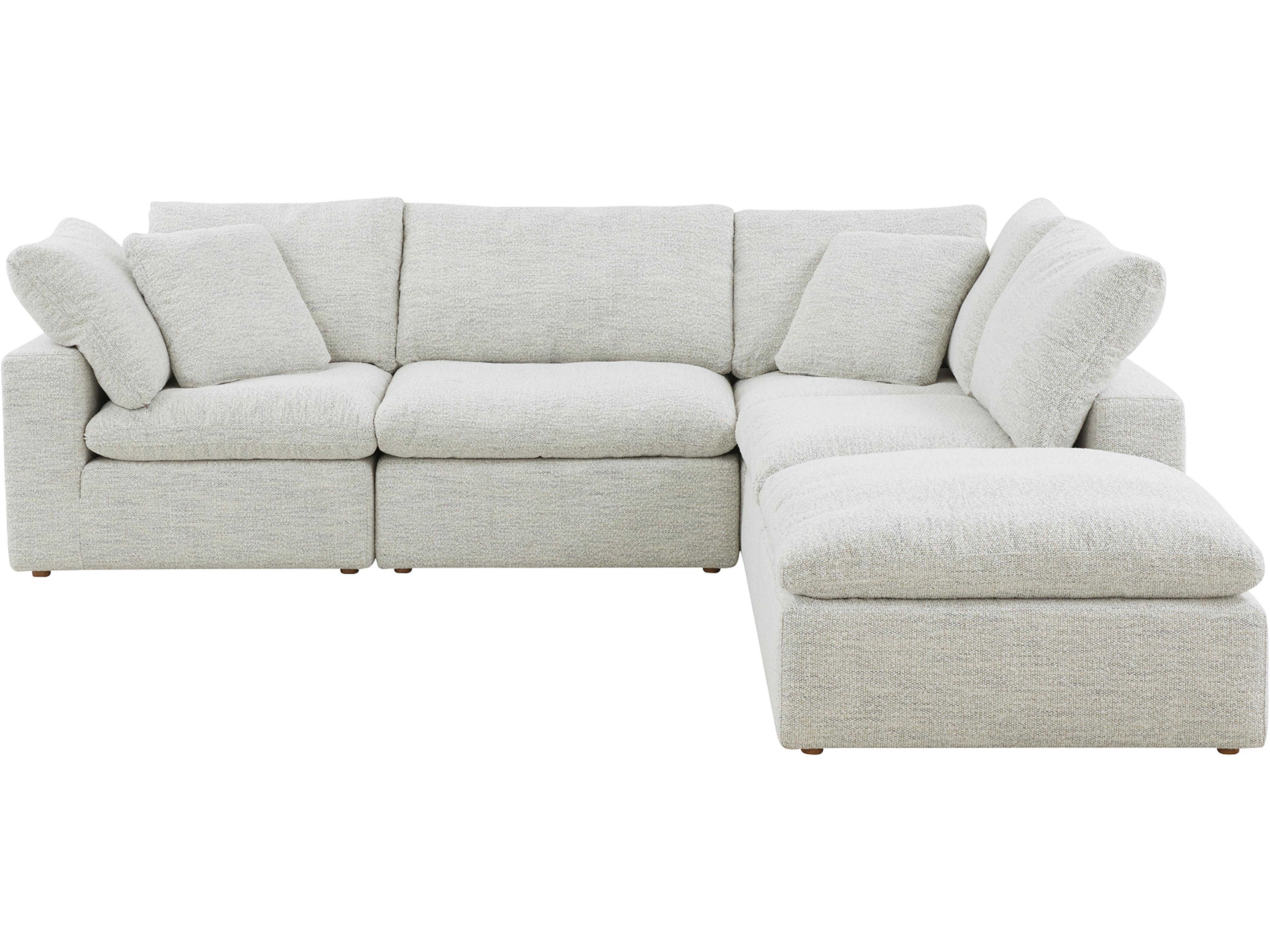 Terra Beige Upholstered Sectional Sofa