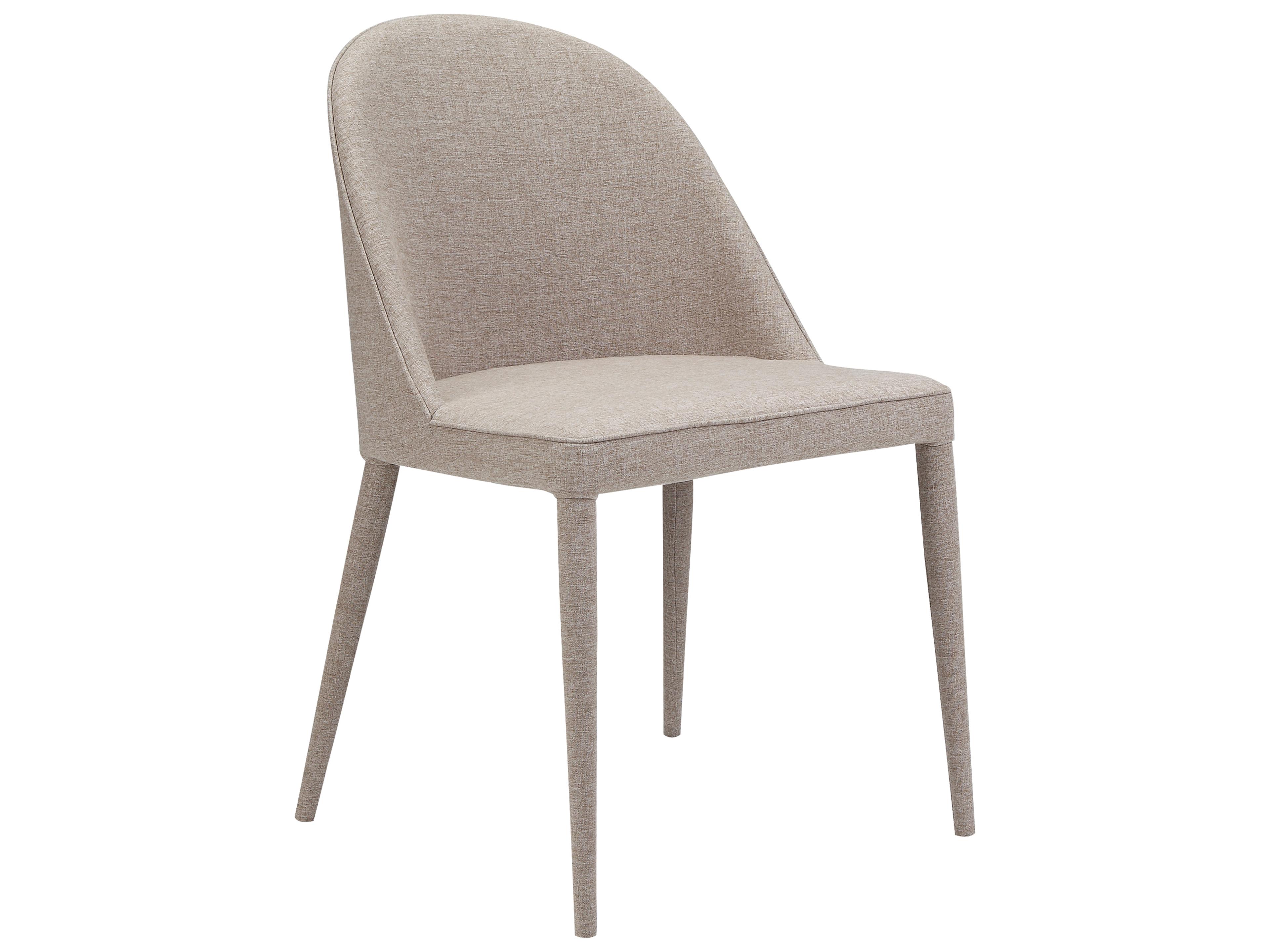 Moe's Home Burton Beige Upholstered Side Dining Chair - Set of Two