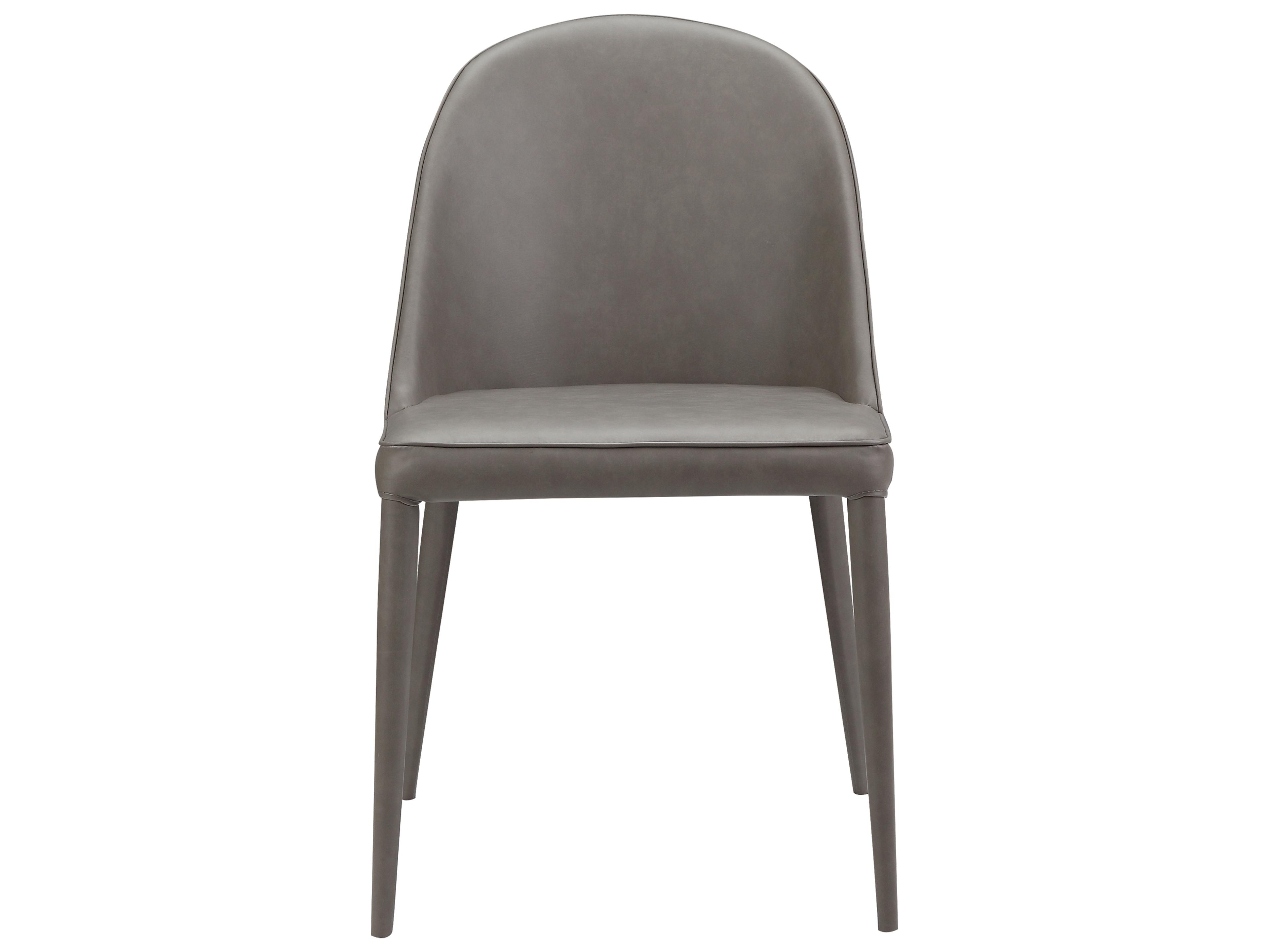 Moe's Home Burton Gray Upholstered Side Dining Chair - Set of Two