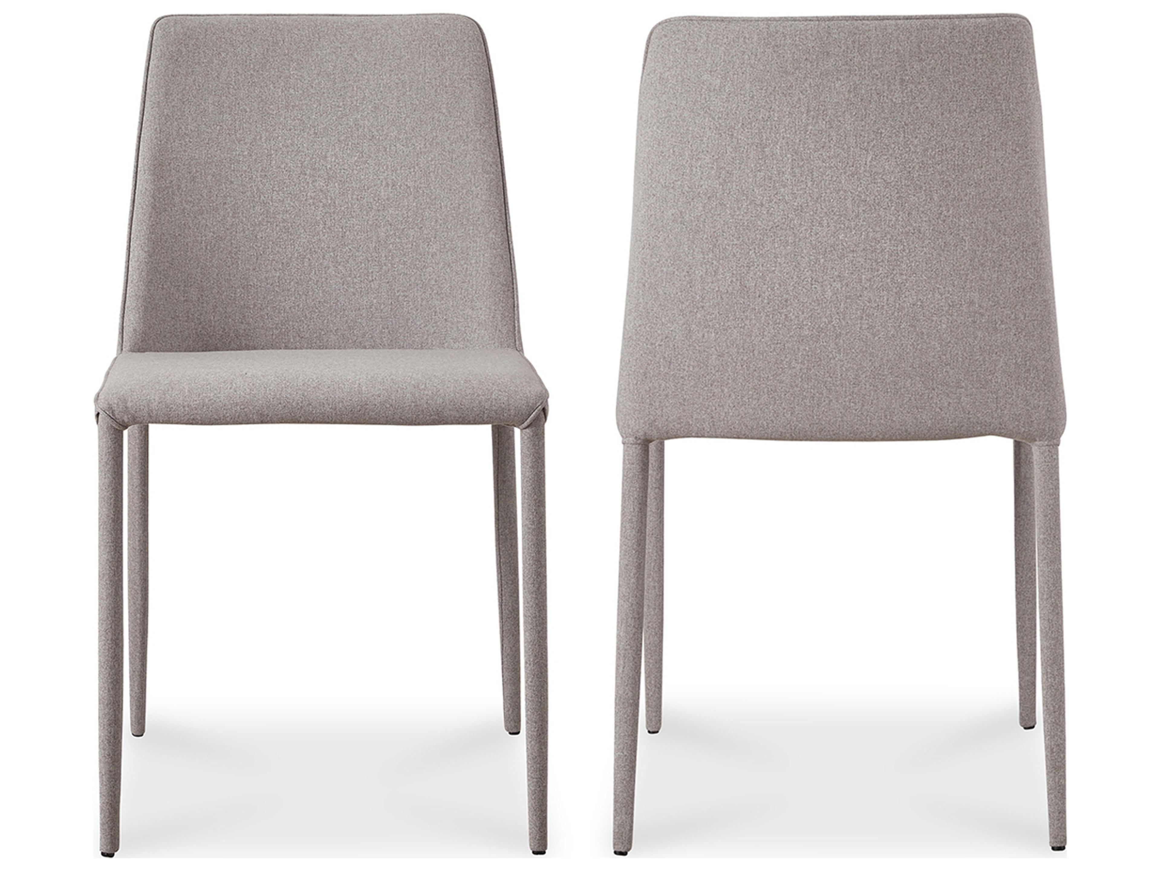 Moe's Home Gray Upholstered Side Dining Chair - Set of Two