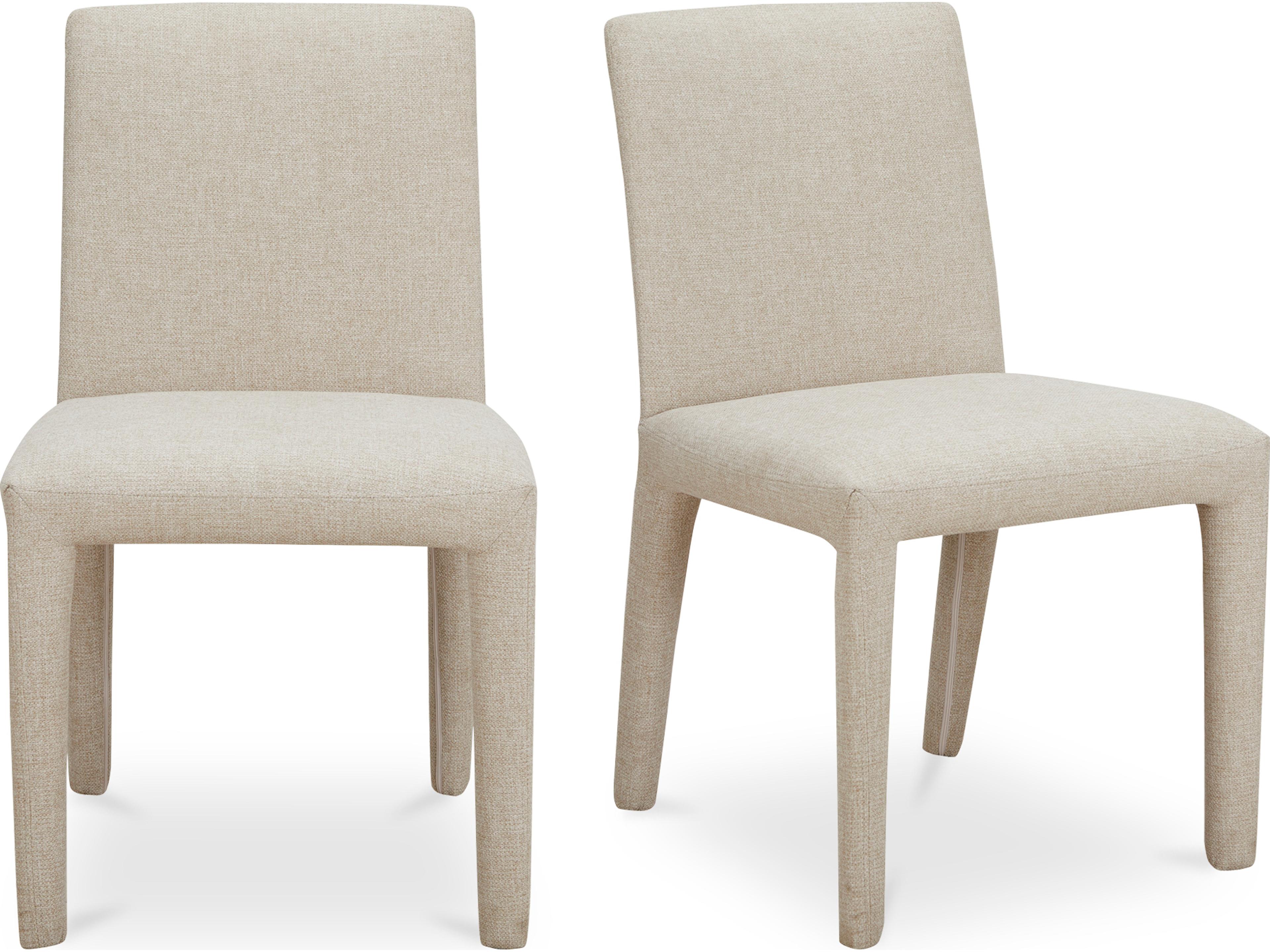 Moe's Home Monte Dining Chair Beige Set of 2 - Set of Two