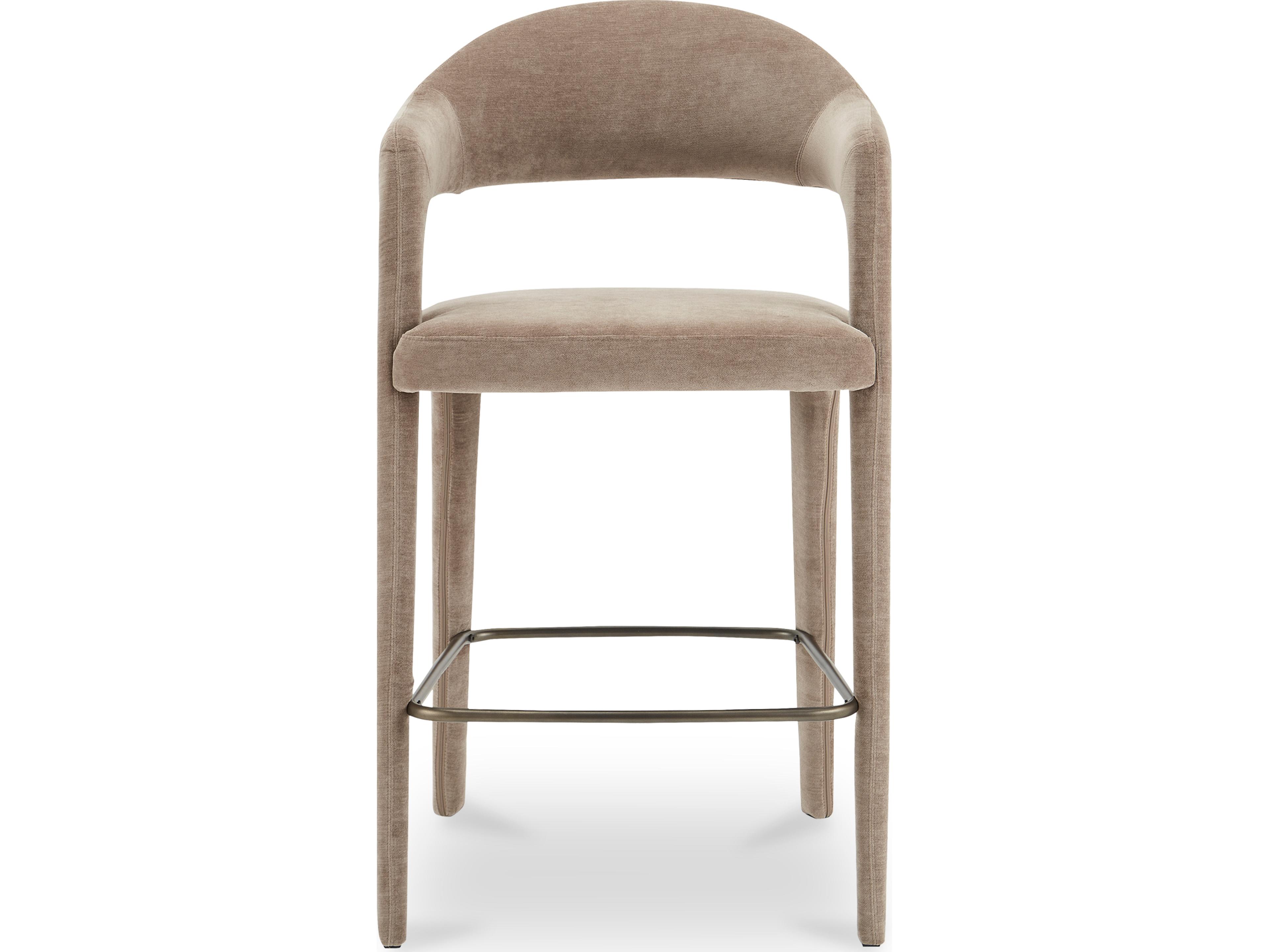 Martens Camel Upholstered Plywood Bar Stool