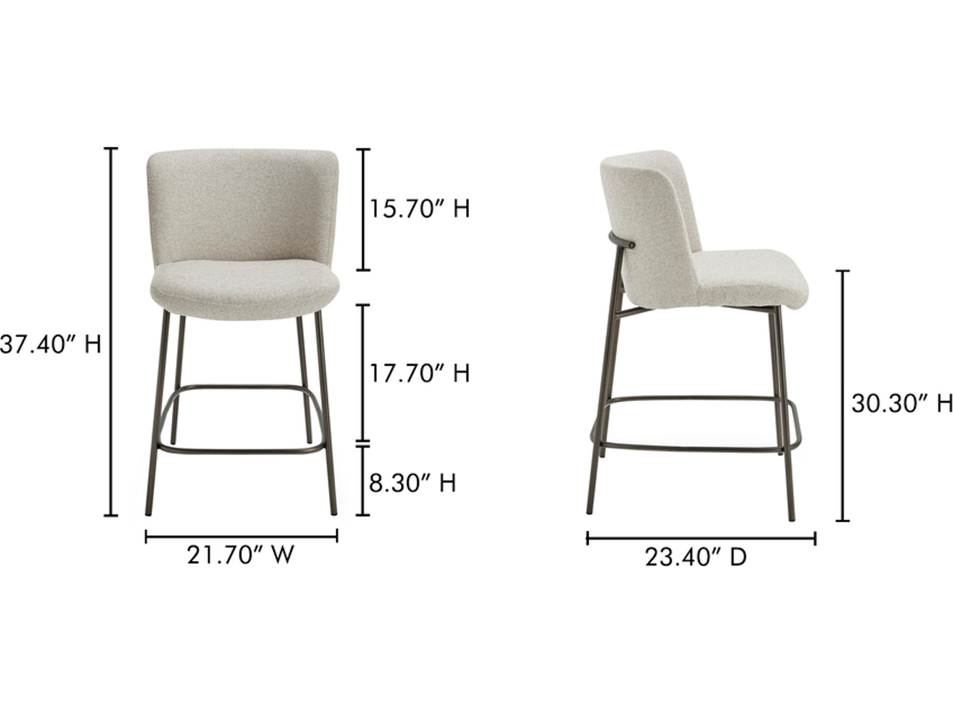 Moe's Home Early Beige Counter Stool