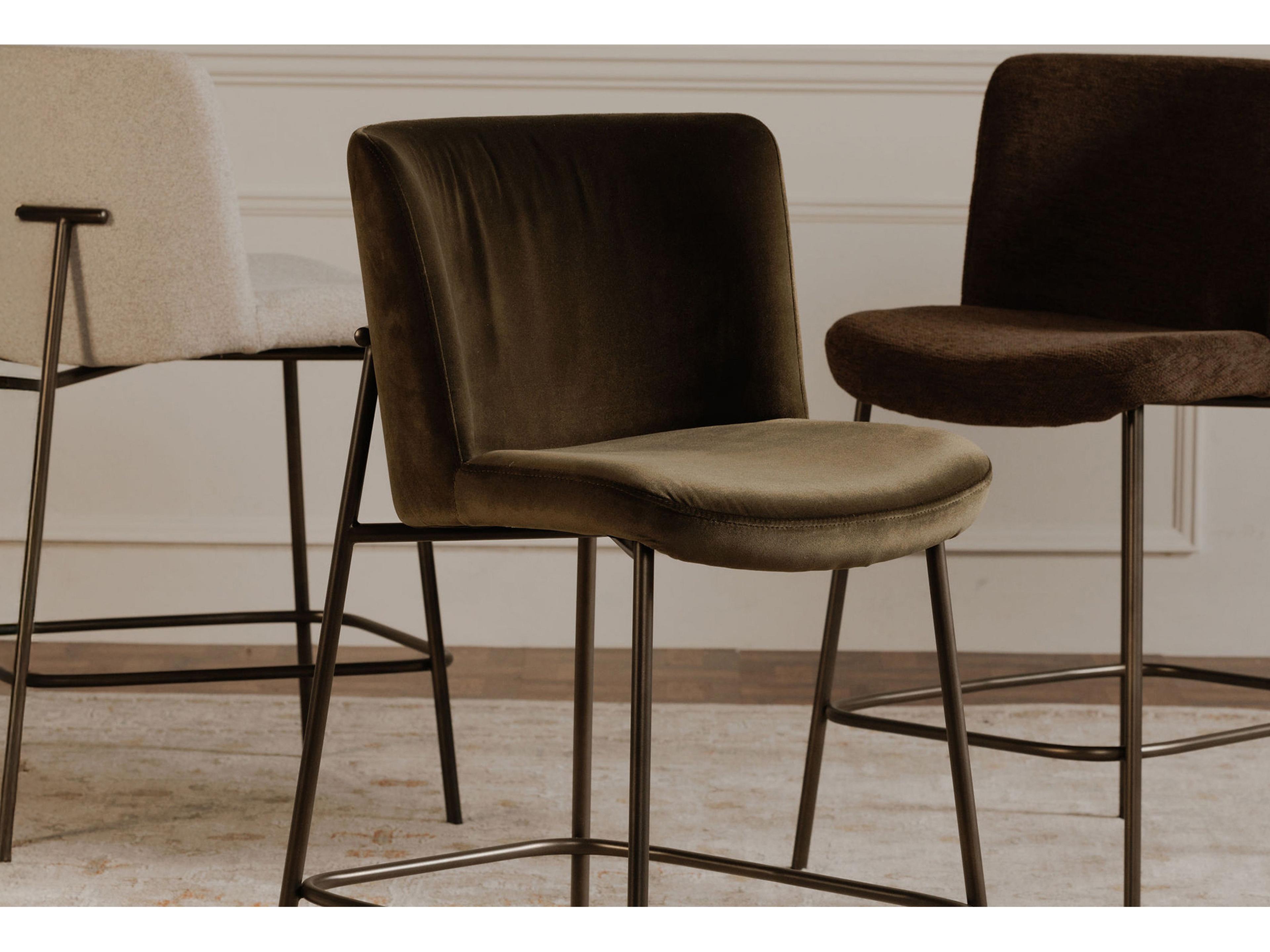 Moe's Home Early Dark Brown Bar Stool