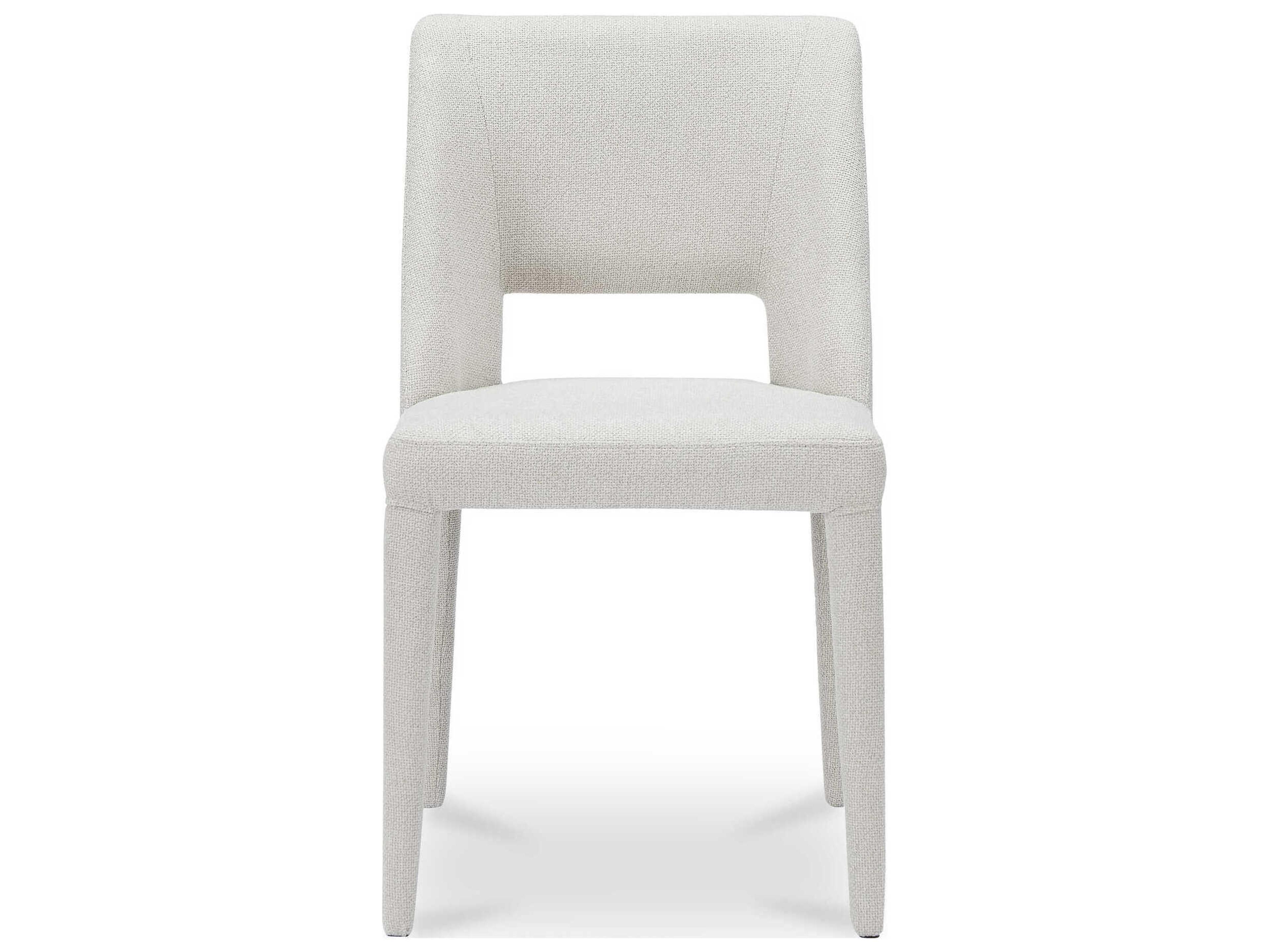 Moe's Home Joyce Plywood Beige Upholstered Armless Dining Chair Set of 2