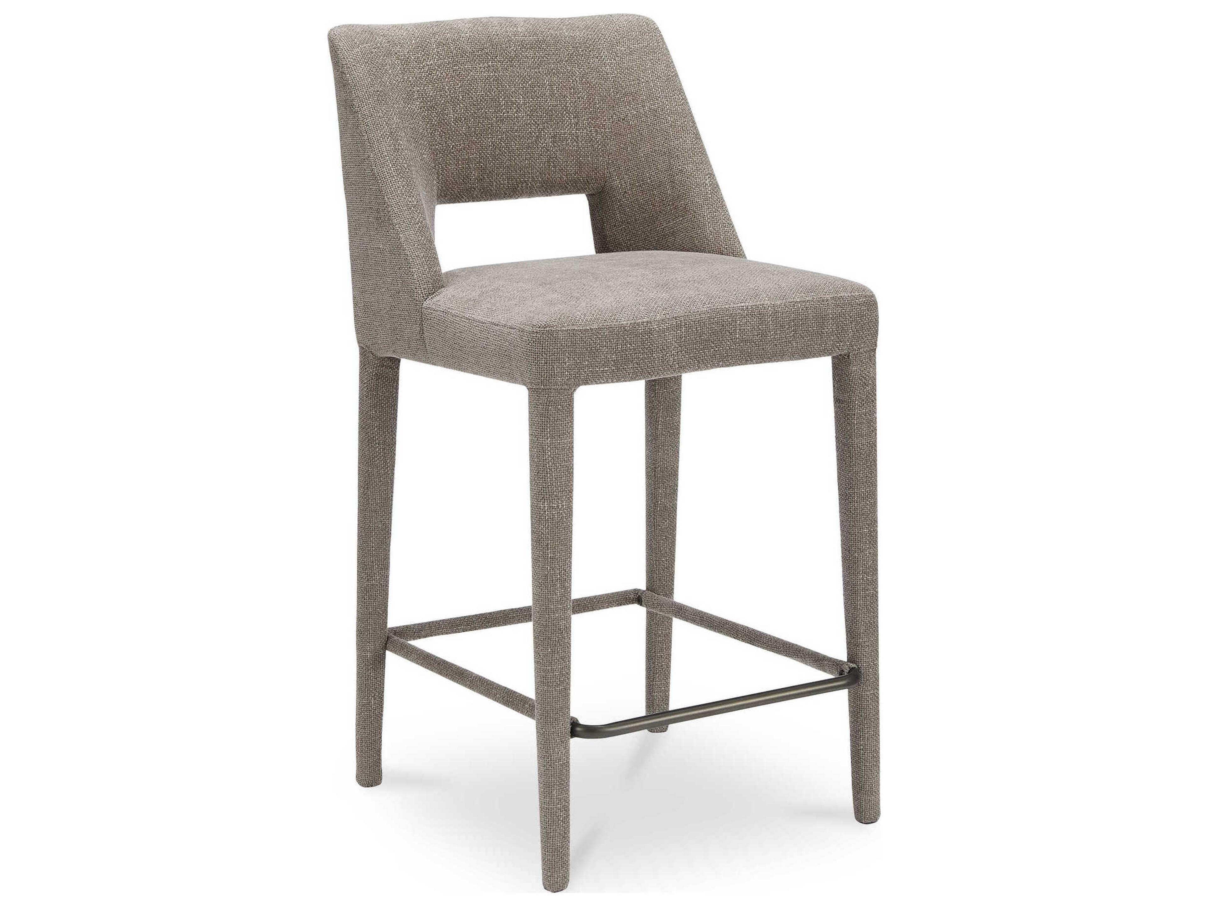 Joyce Mocha Upholstered Plywood Counter Stool