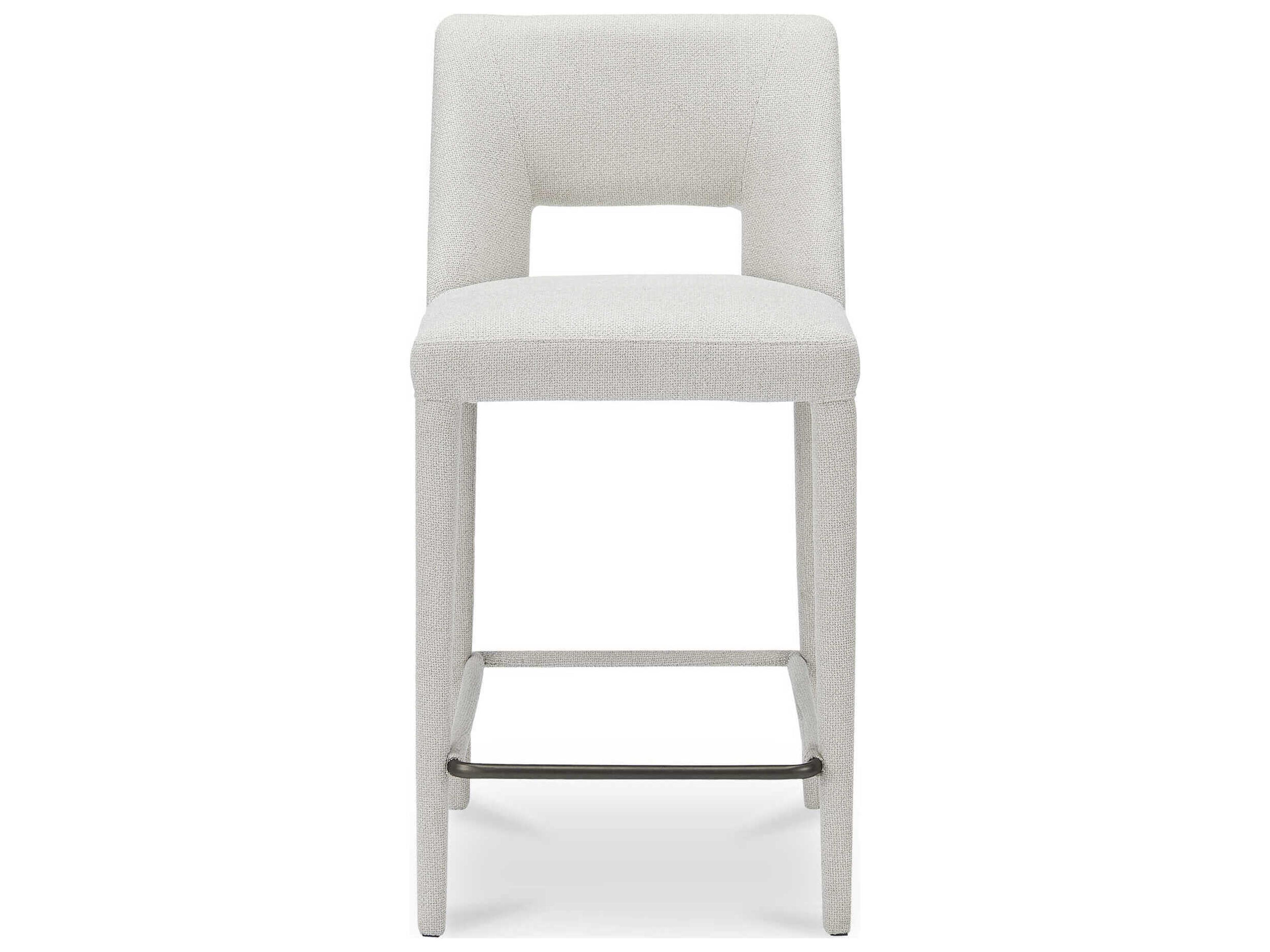 Moe's Home Joyce Beige Upholstered Plywood Counter Stool