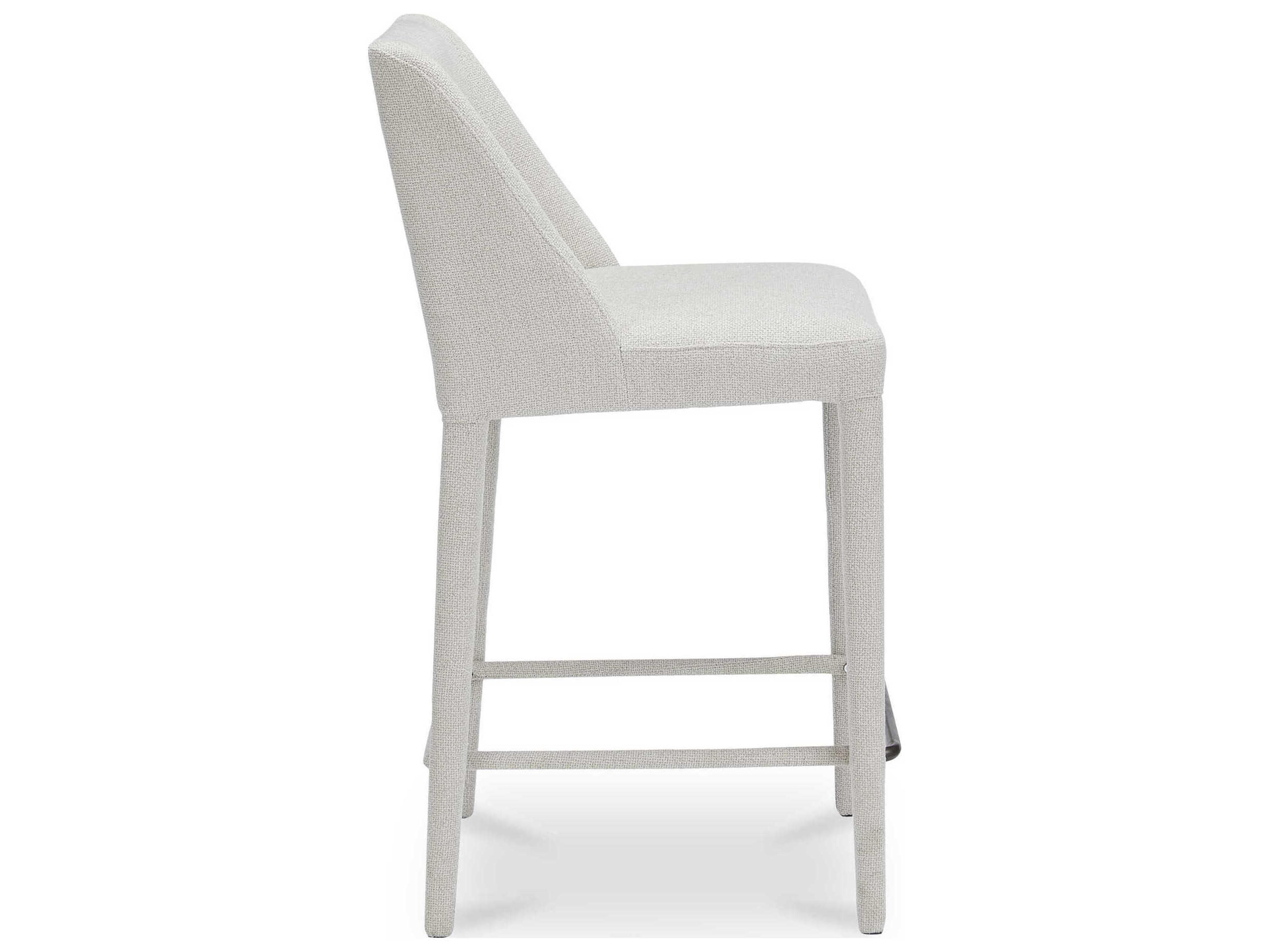 Moe's Home Joyce Beige Upholstered Plywood Counter Stool