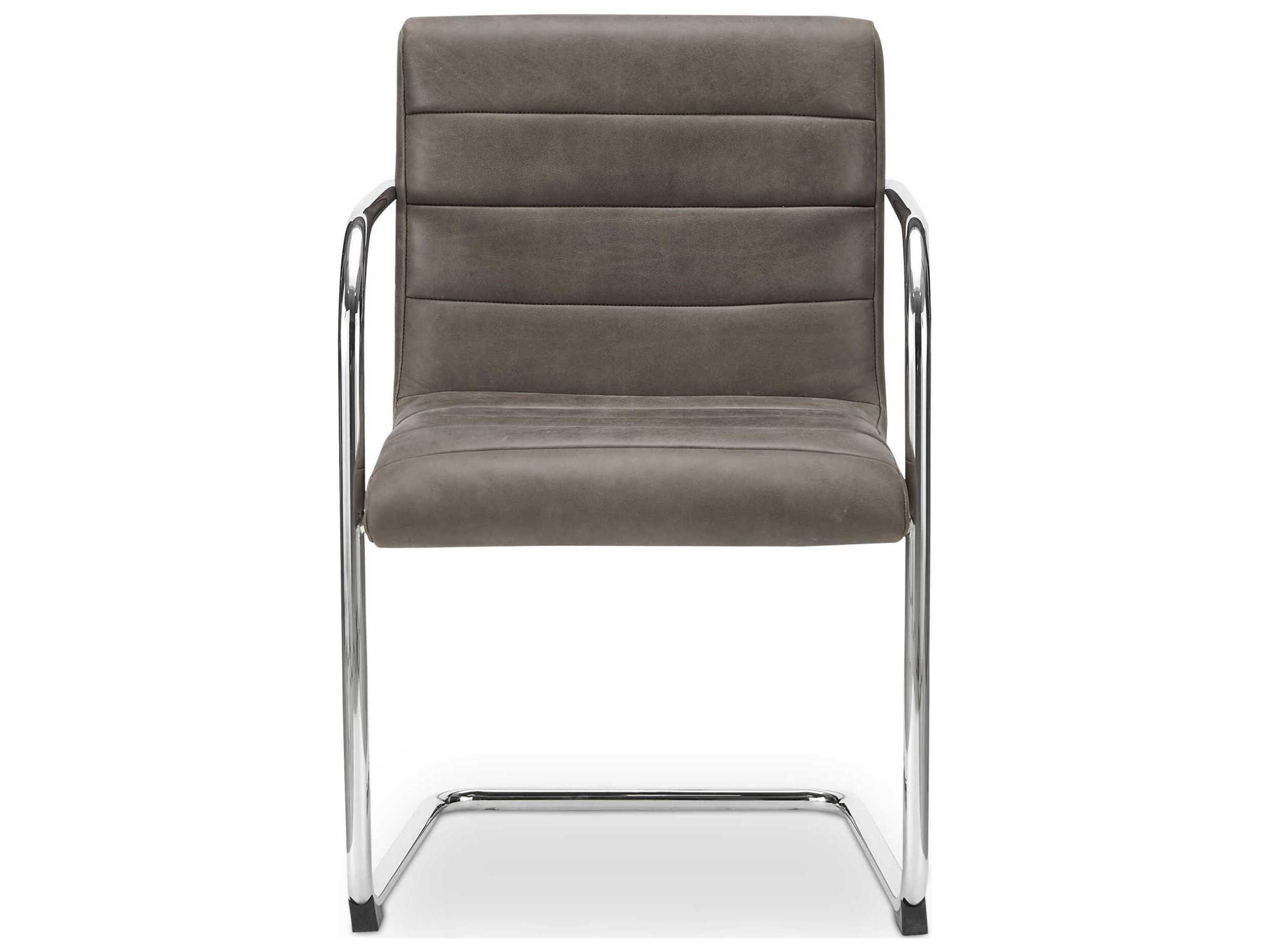 Moe's Home Pedro Plywood Brown Upholstered Arm Dining Chair Set of 2