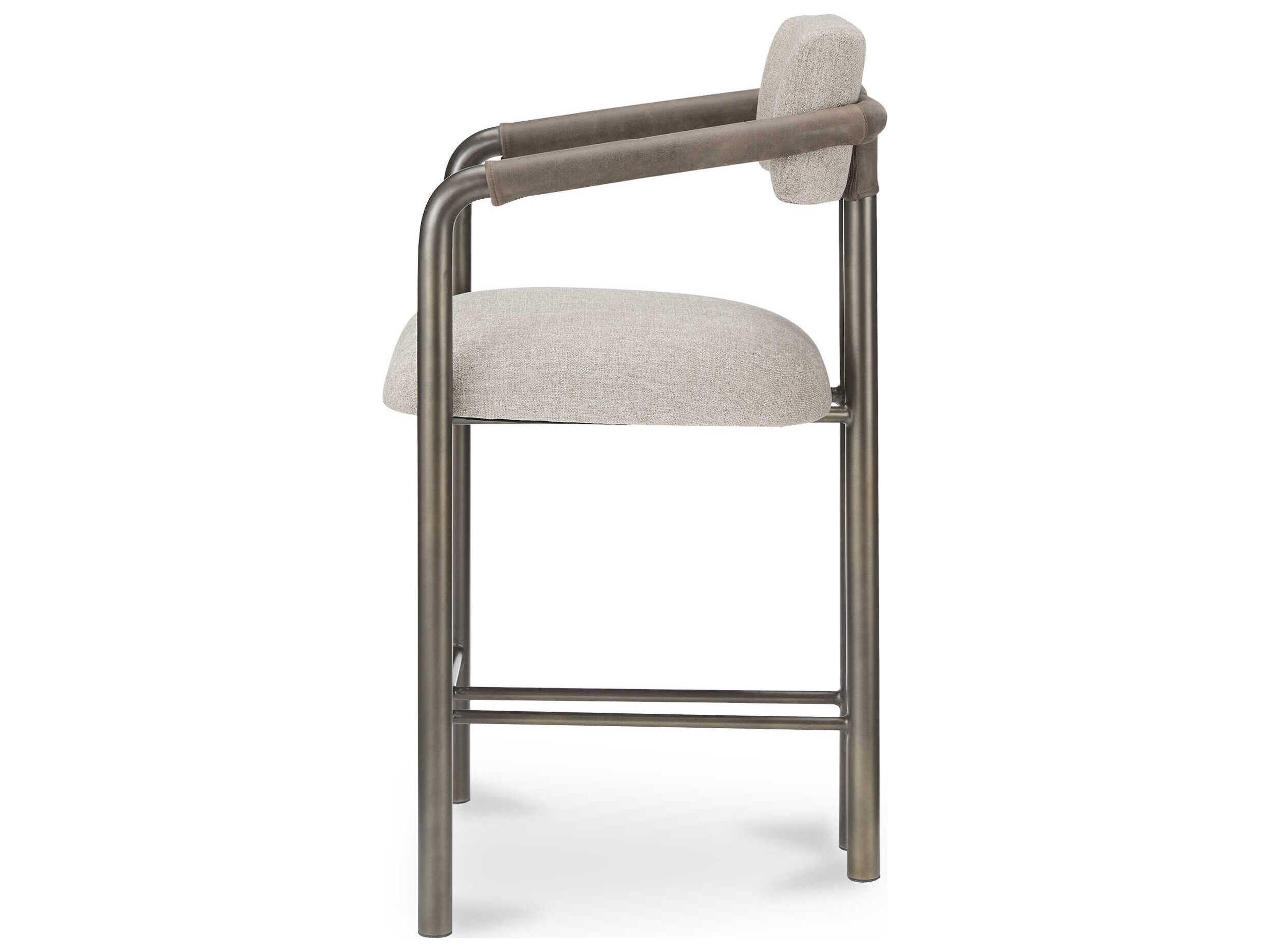 Moe's Home Cassidy Light Brown Upholstered Plywood Counter Stool