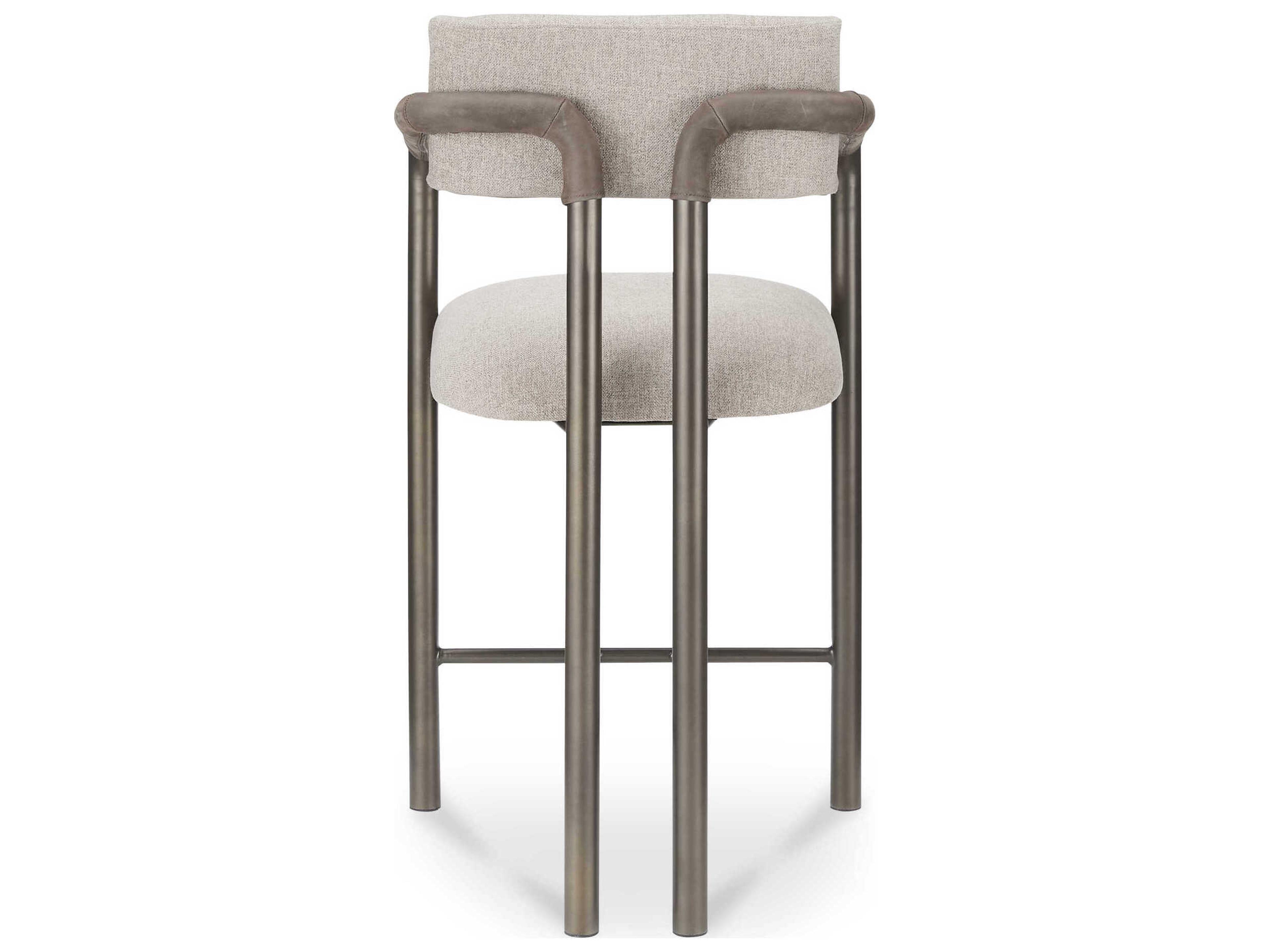 Moe's Home Cassidy Light Brown Upholstered Plywood Counter Stool