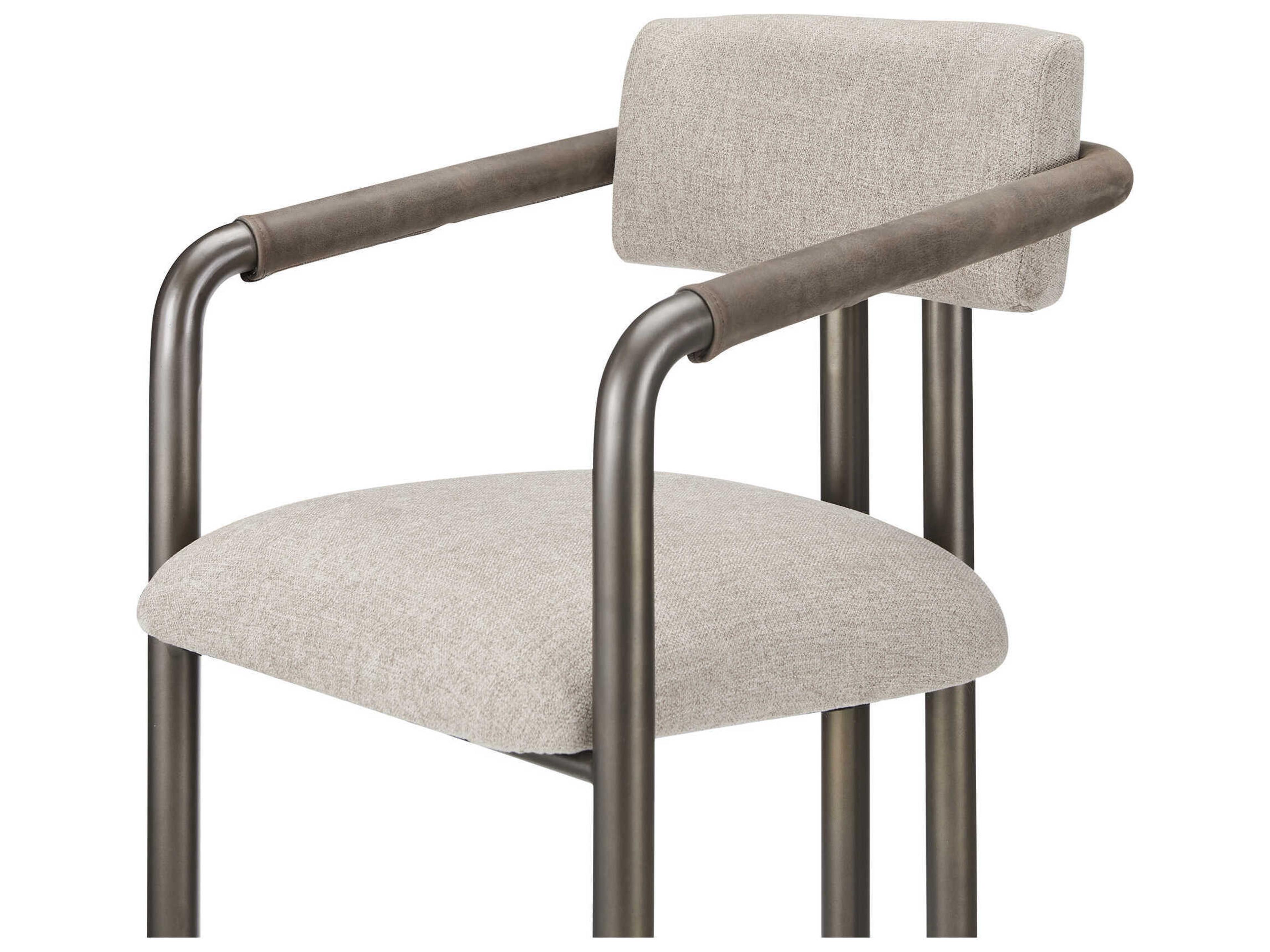 Moe's Home Cassidy Light Brown Upholstered Plywood Counter Stool