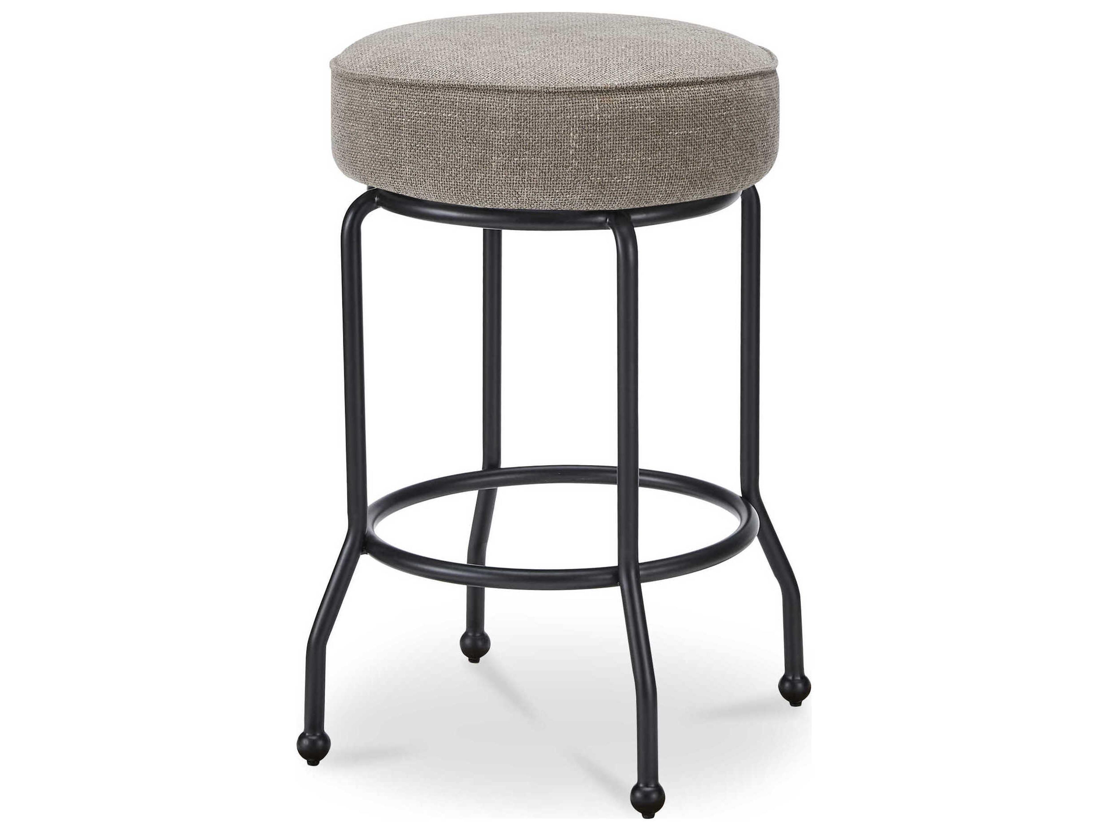 Moe's Home Kelsey Brown Upholstered Swivel Plywood Counter Stool