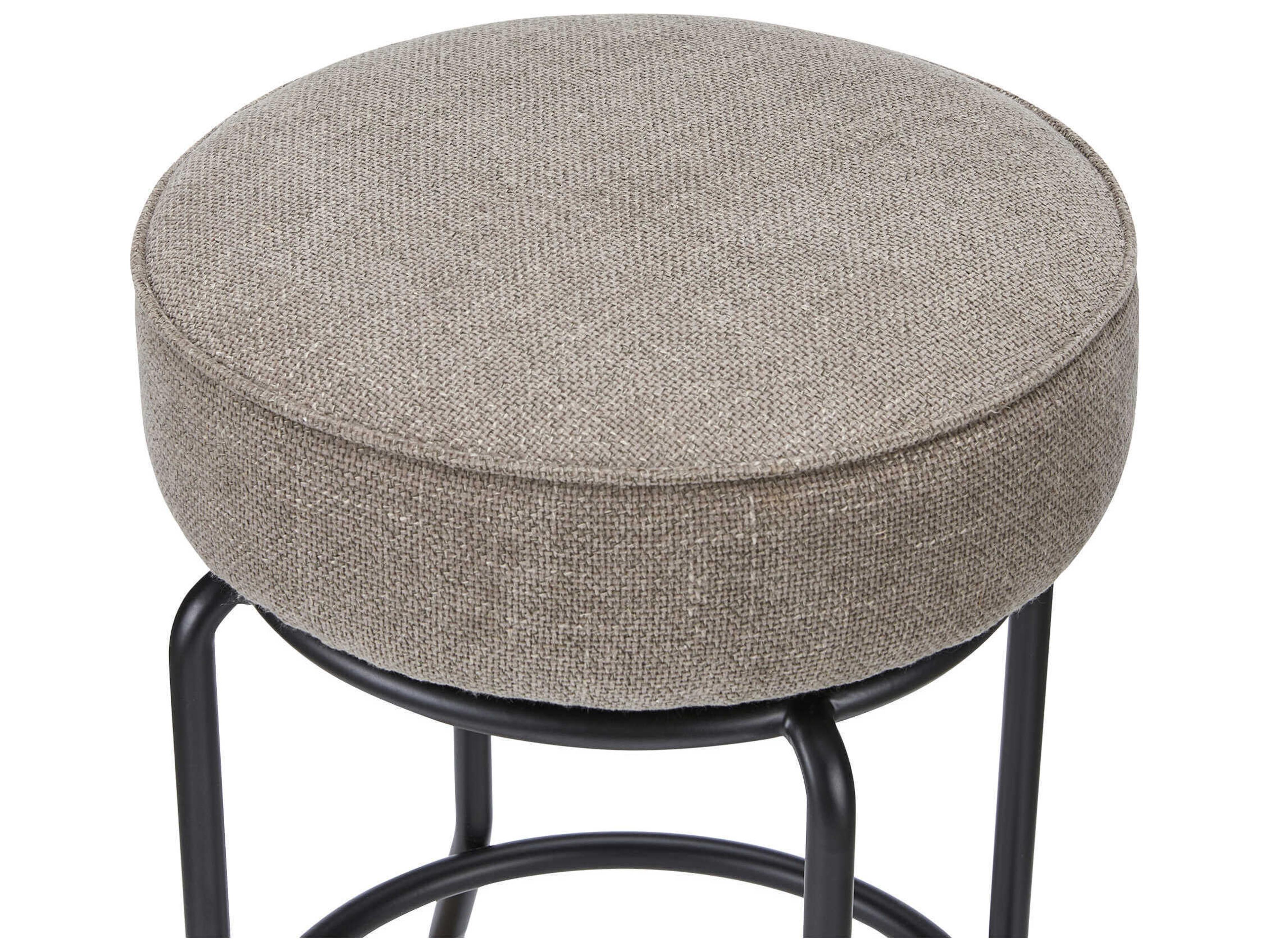 Moe's Home Kelsey Brown Upholstered Swivel Plywood Counter Stool