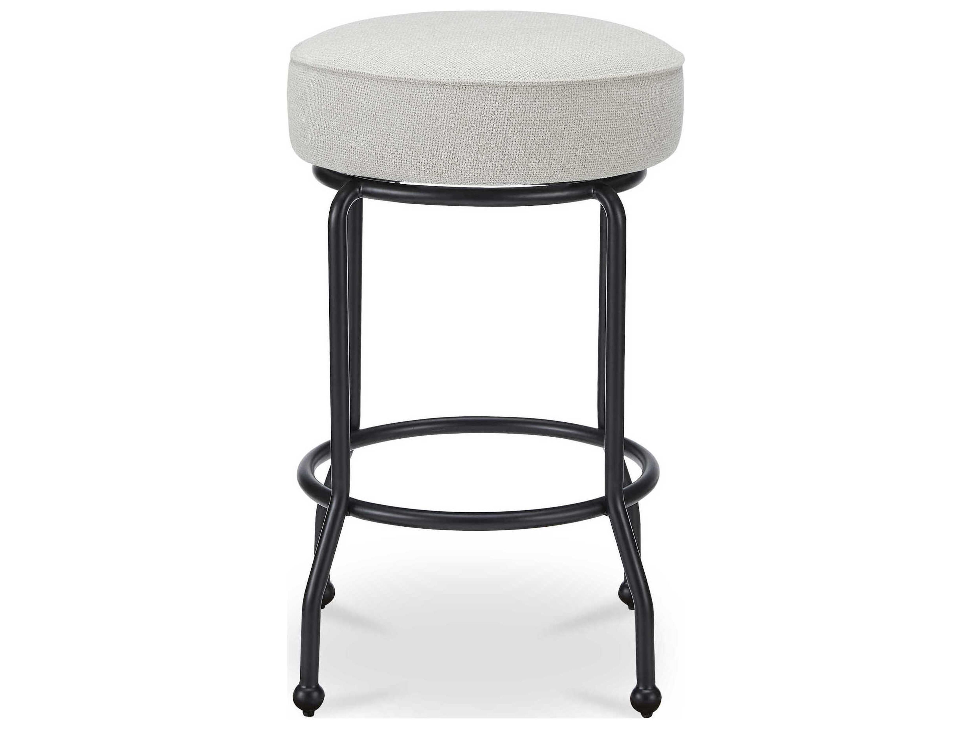 Moe's Home Kelsey Beige Upholstered Swivel Plywood Counter Stool