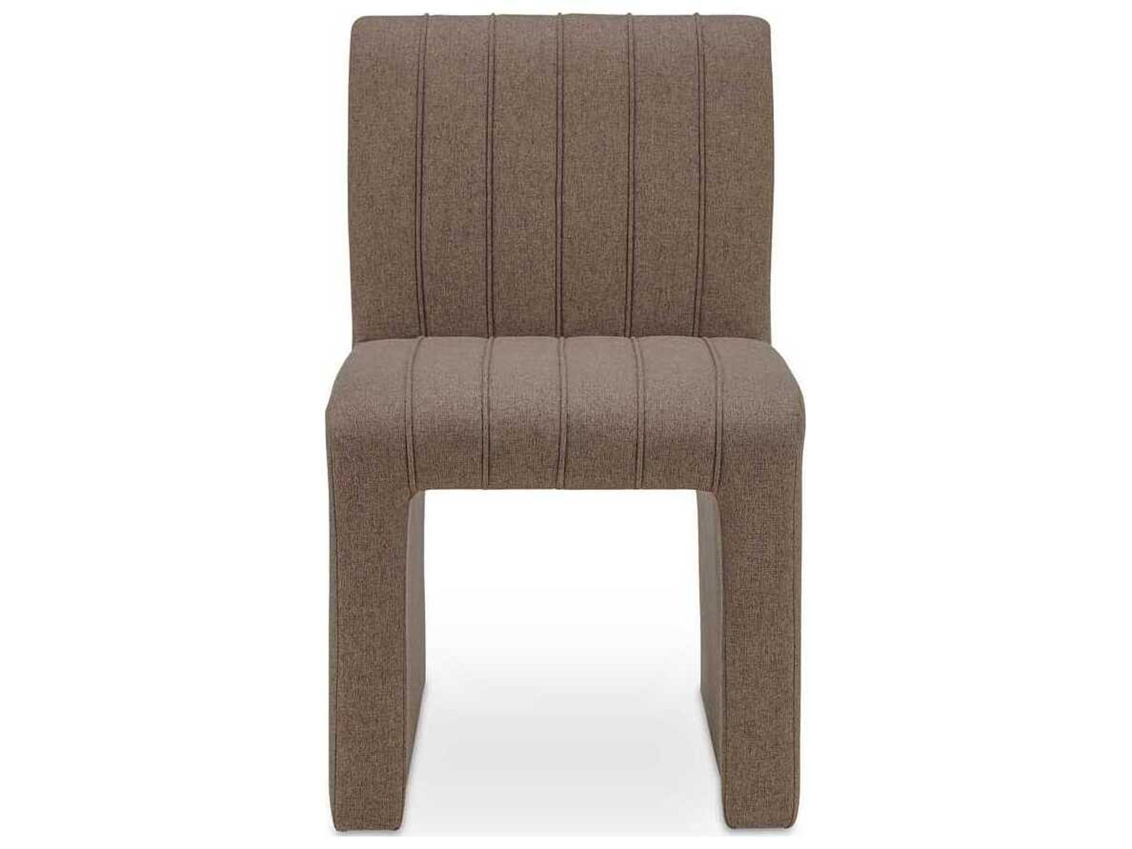 Moe's Home Sally Brown Upholstered Armless Dining Chair