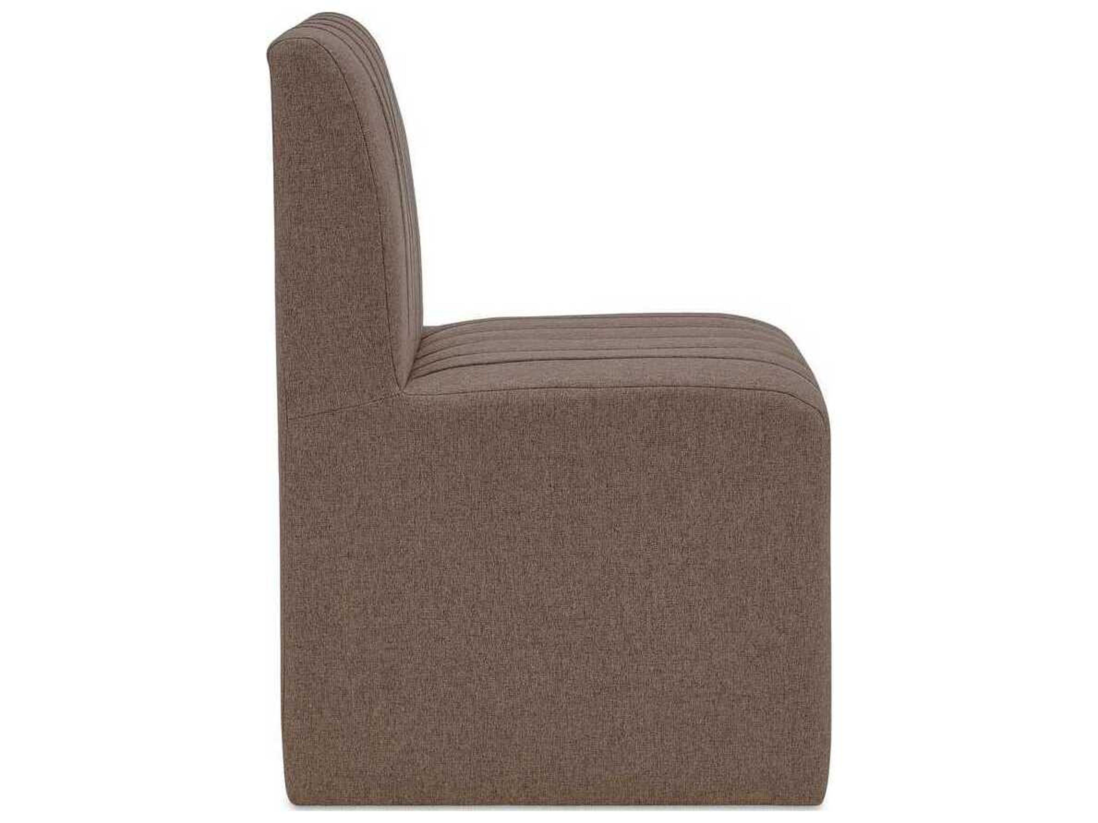 Moe's Home Sally Brown Upholstered Armless Dining Chair
