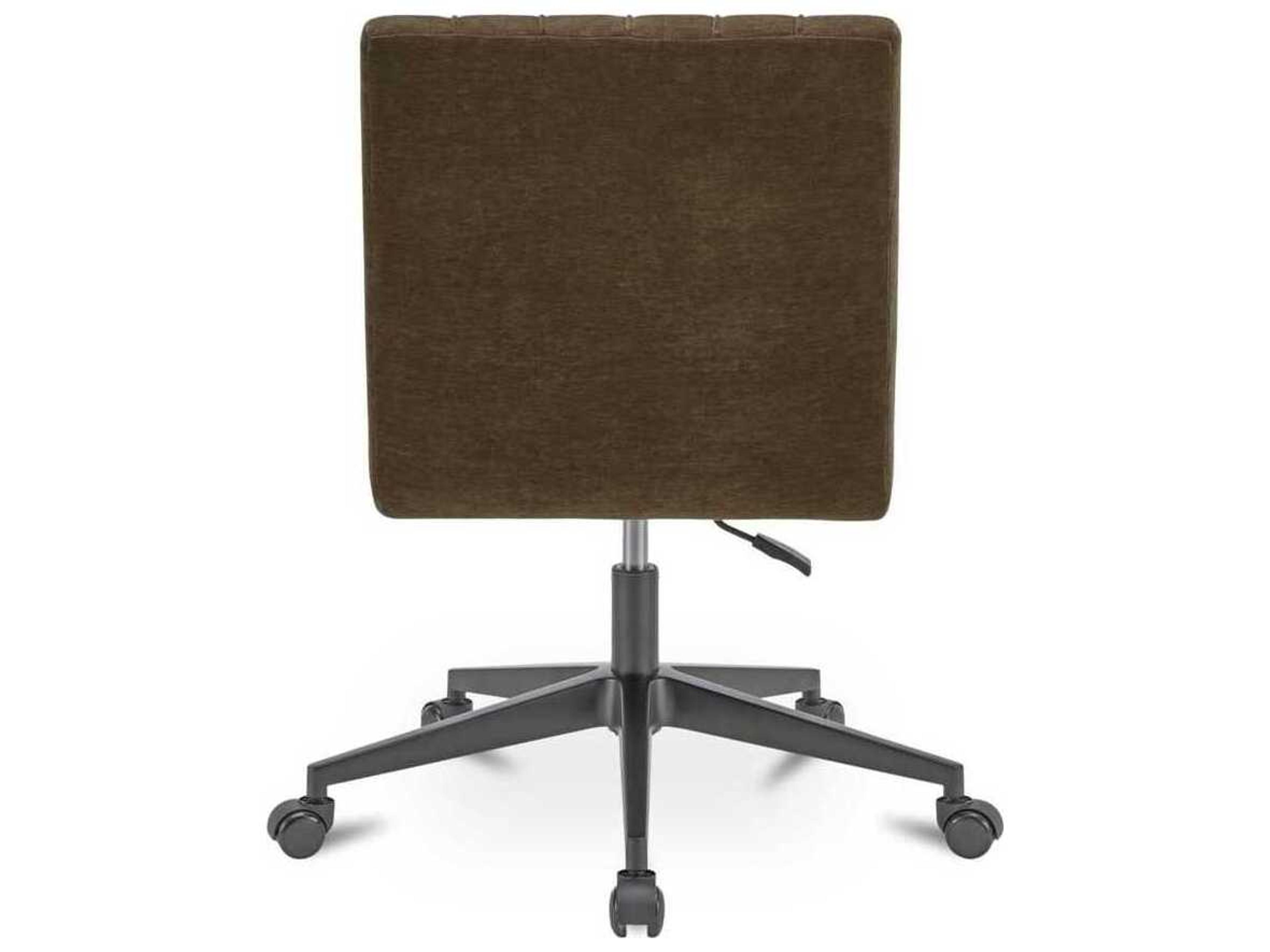 Moe's Home Sally Green Upholstered Adjustable Swivel Computer Office Chair