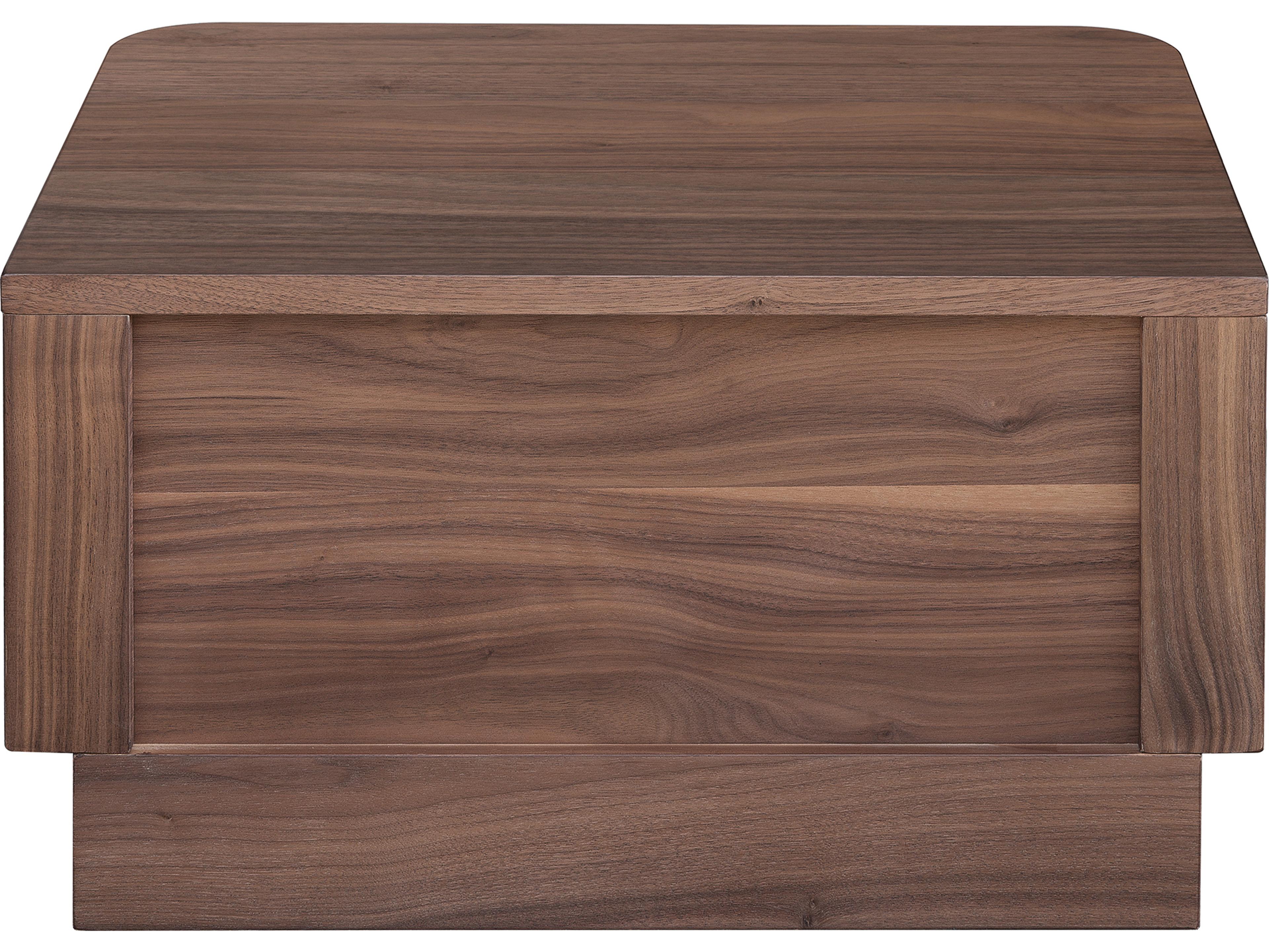 Moe's Home Round Off 1-Drawer Rubberwood Nightstand