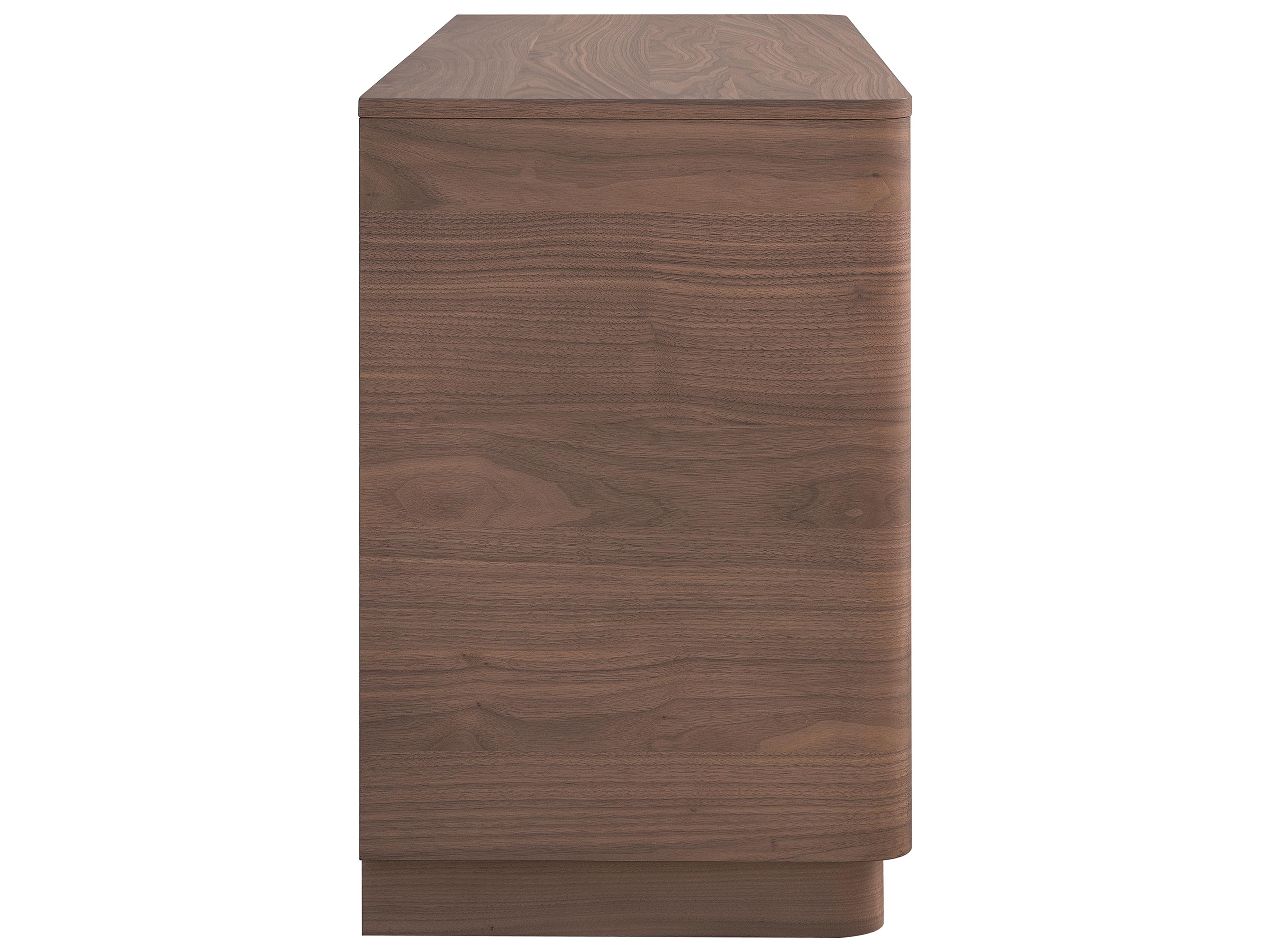 Moe's Home Round Off 6-Drawers Rubberwood Double Dresser