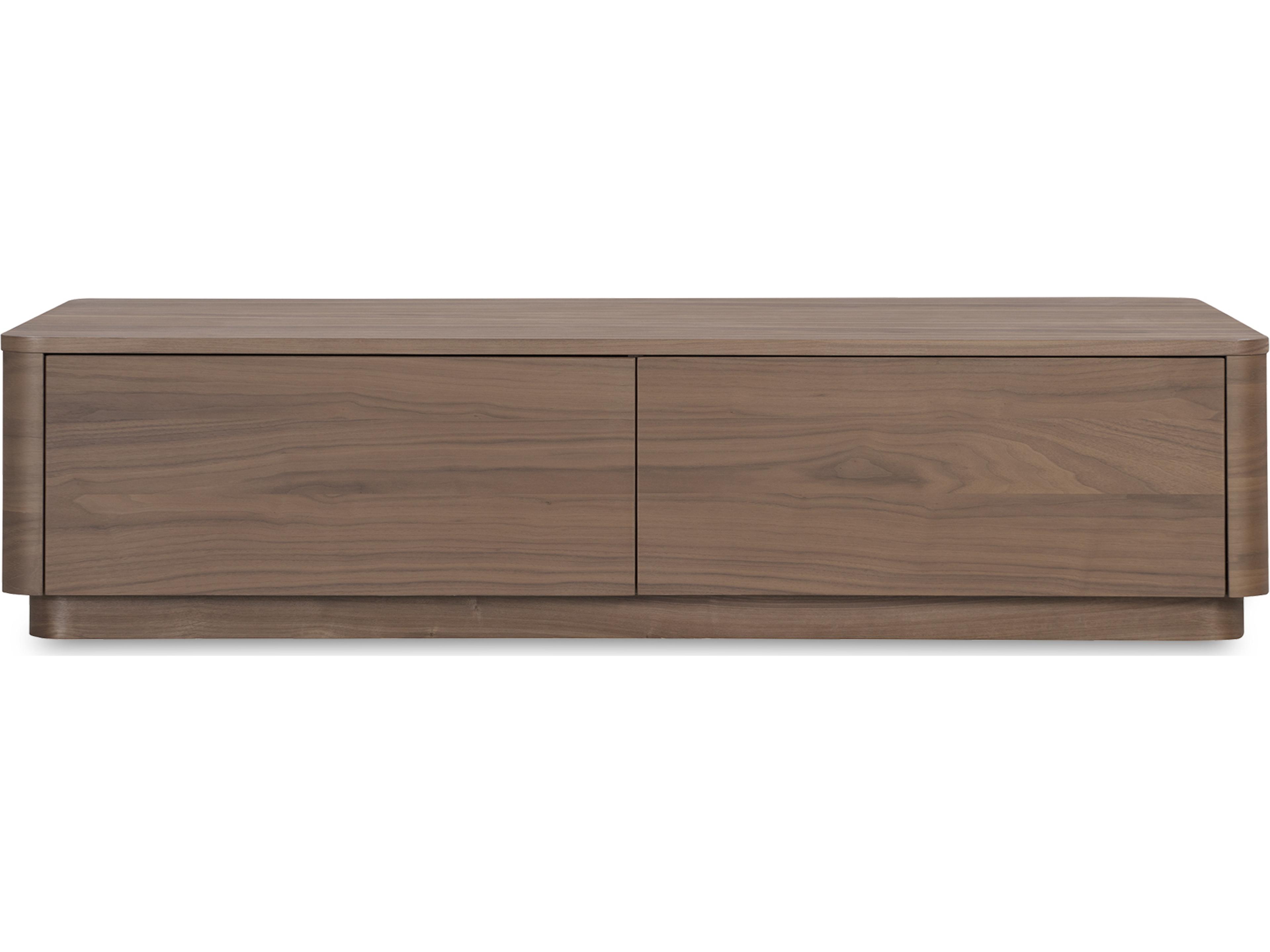 Moe's Home Round Off Rectangular Wood Brown Coffee Table