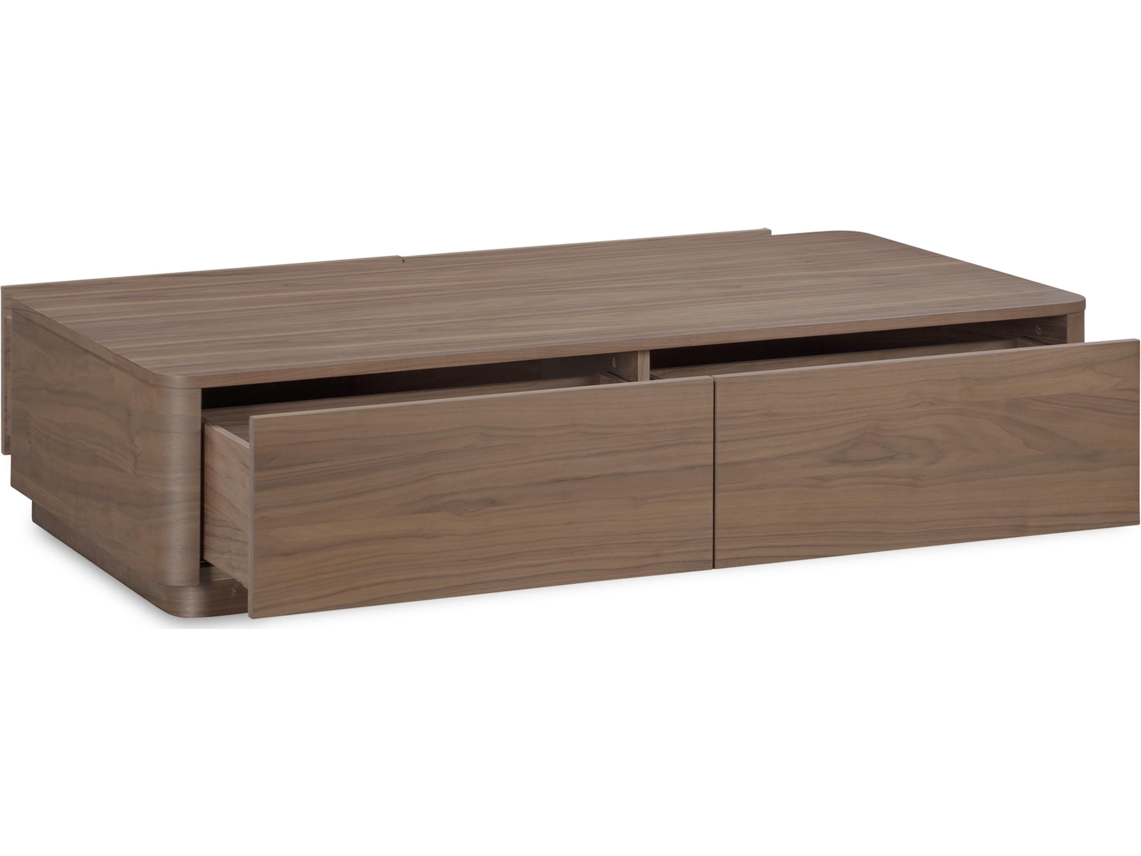 Moe's Home Round Off Rectangular Wood Brown Coffee Table