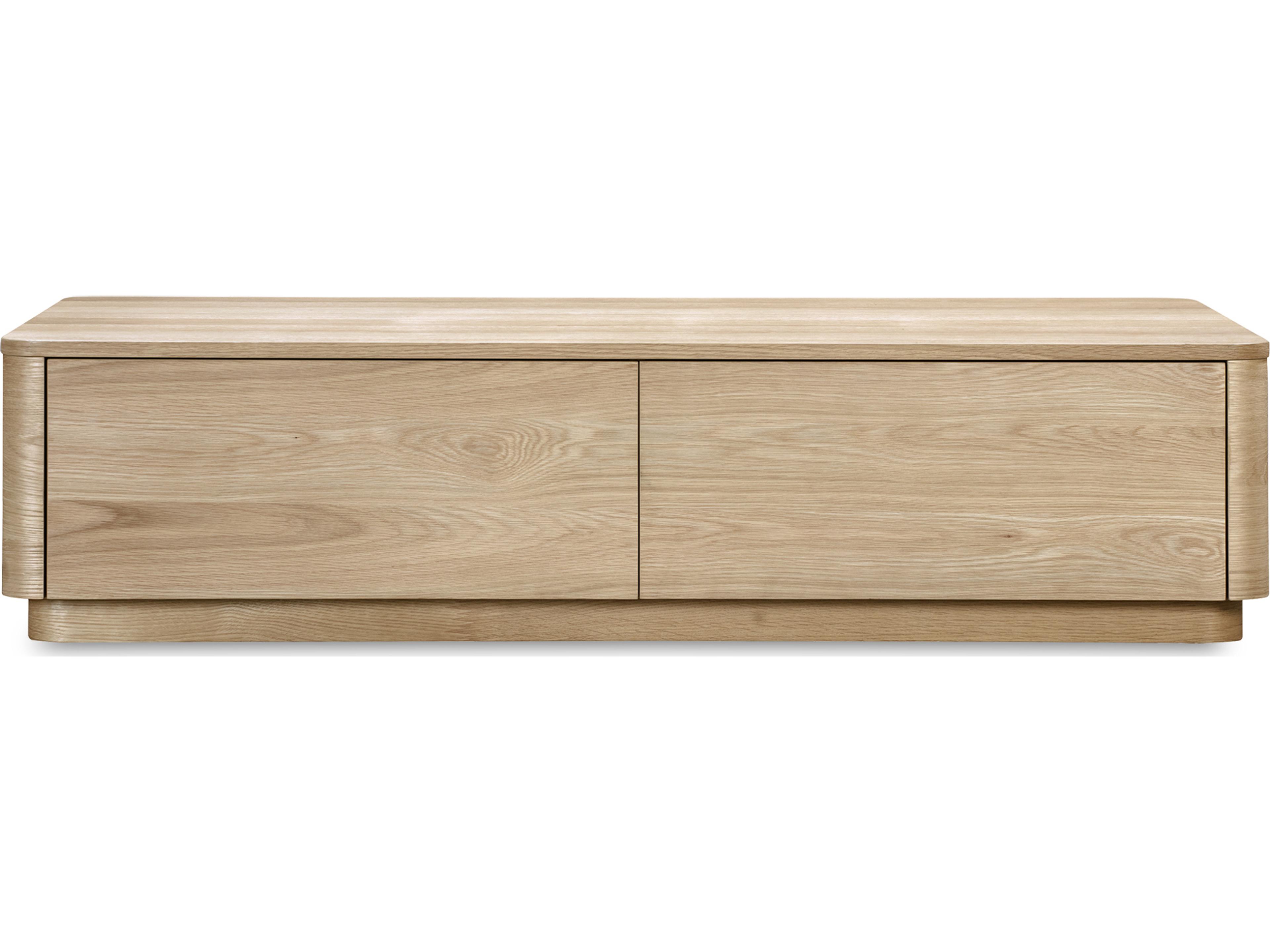 Moe's Home Round Off Rectangular Wood Natural Coffee Table