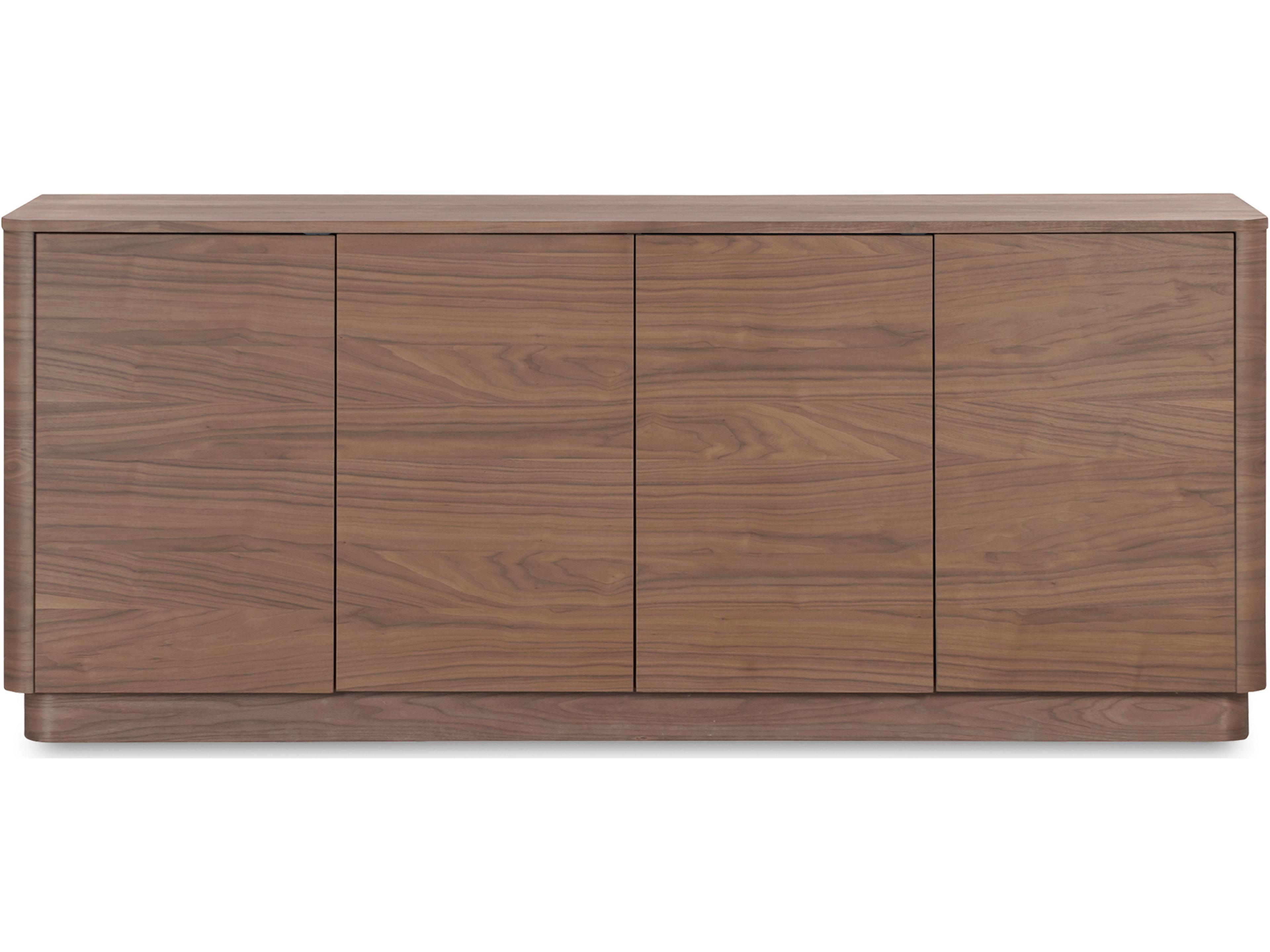 Round Off 72" Rubberwood Brown Sideboard