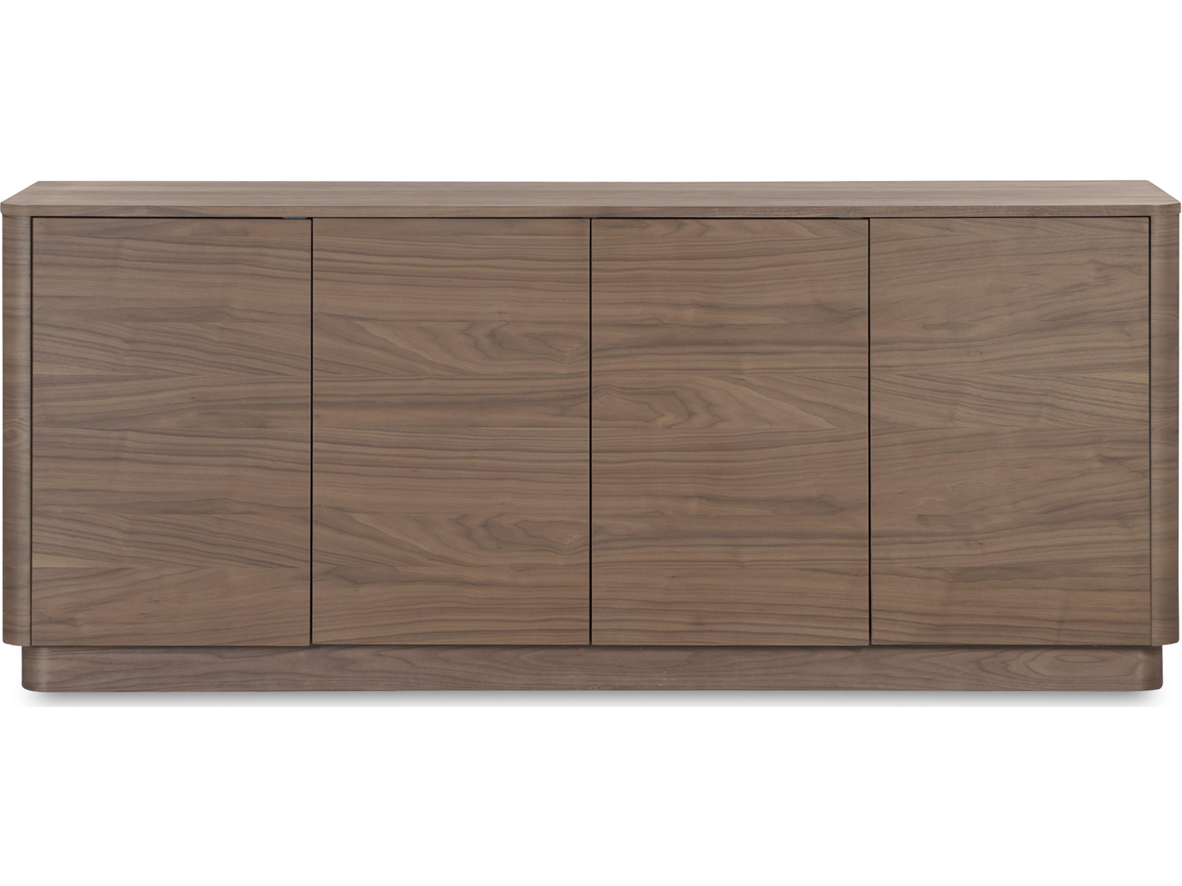 Moe's Home Round Off 72" Rubberwood Brown Sideboard