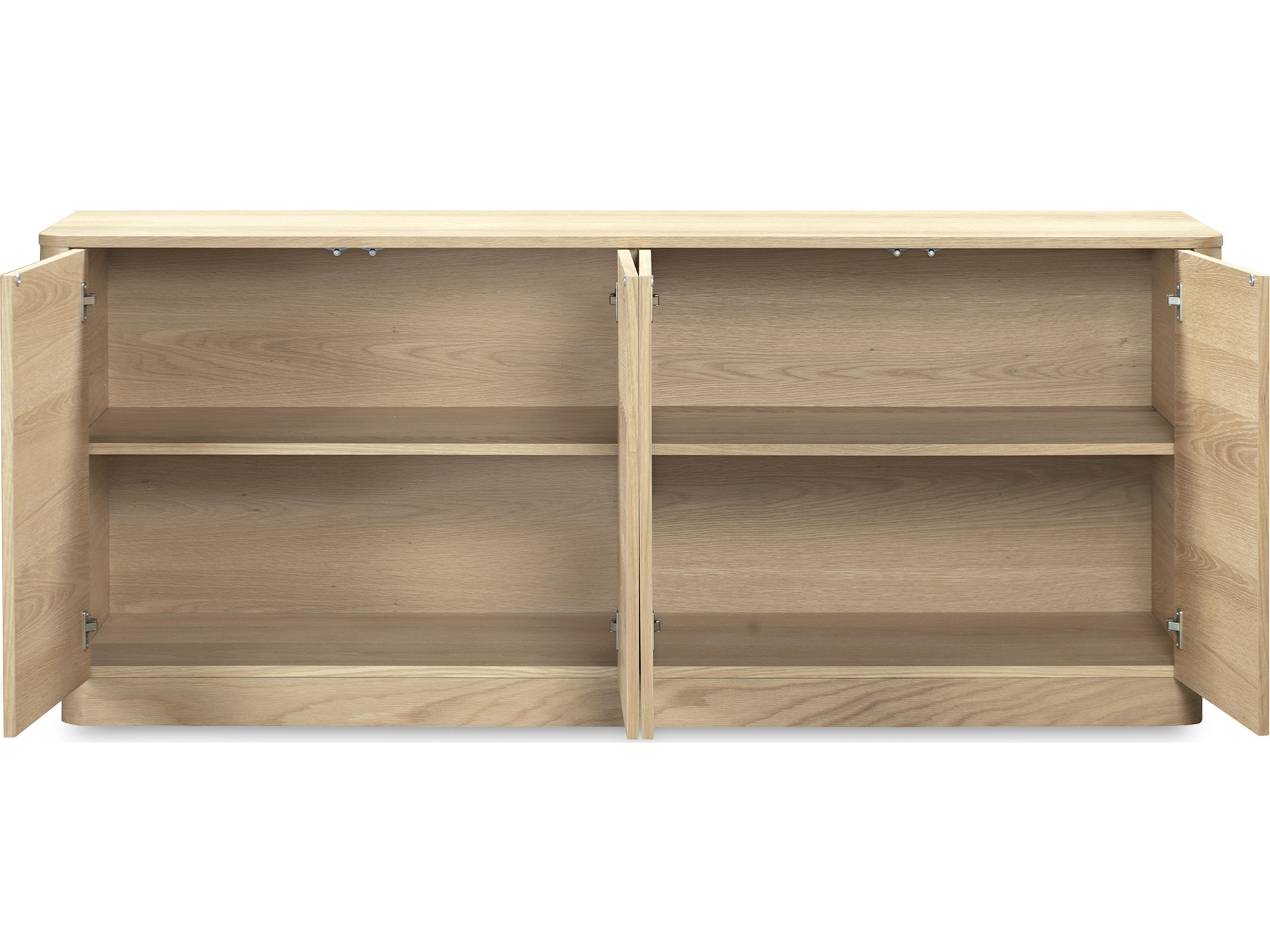 Moe's Home Round Off 72" Oak Wood Natural Sideboard