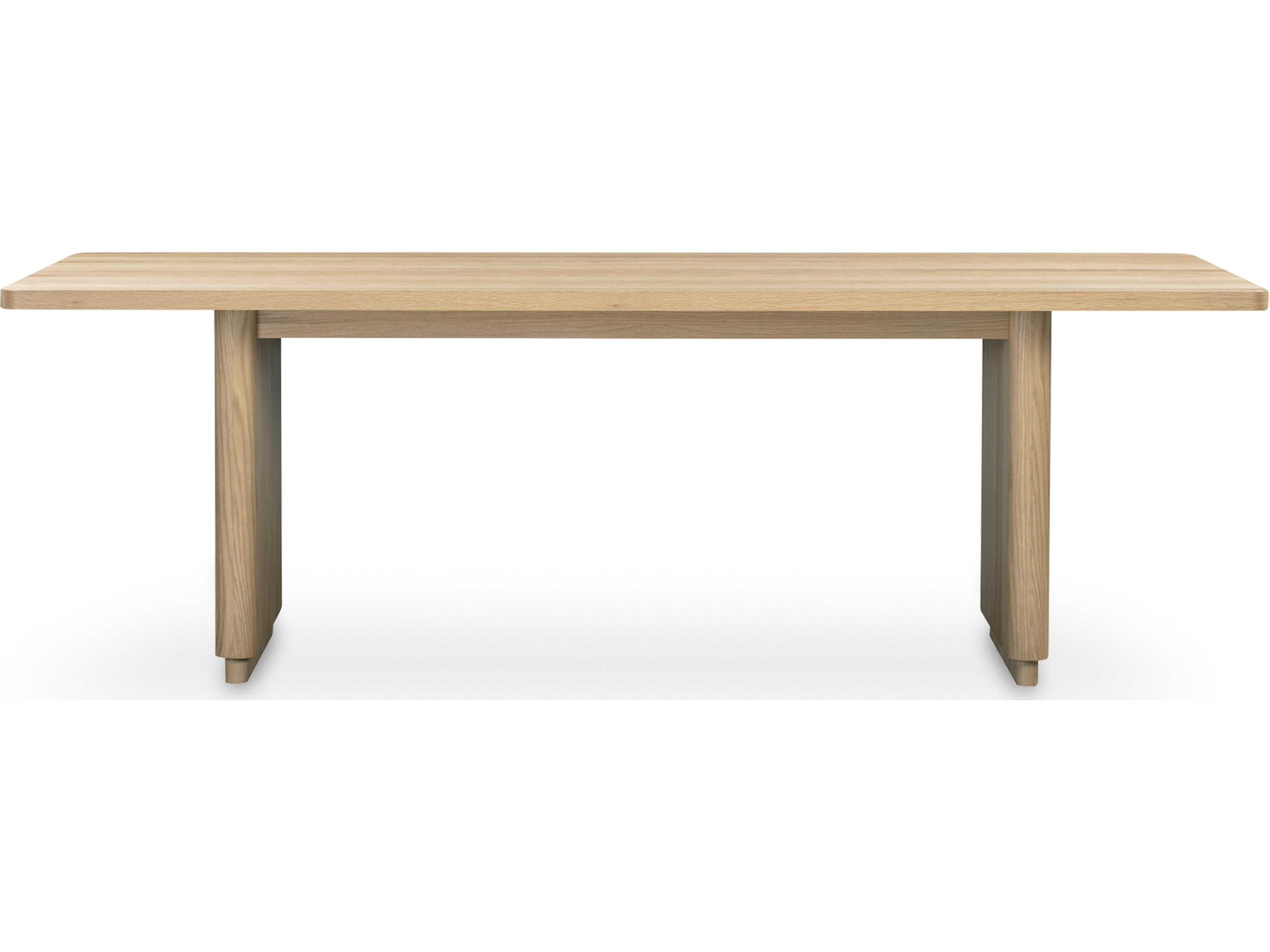 Moe's Home Round Off Rectangular Wood Natural Dining Table