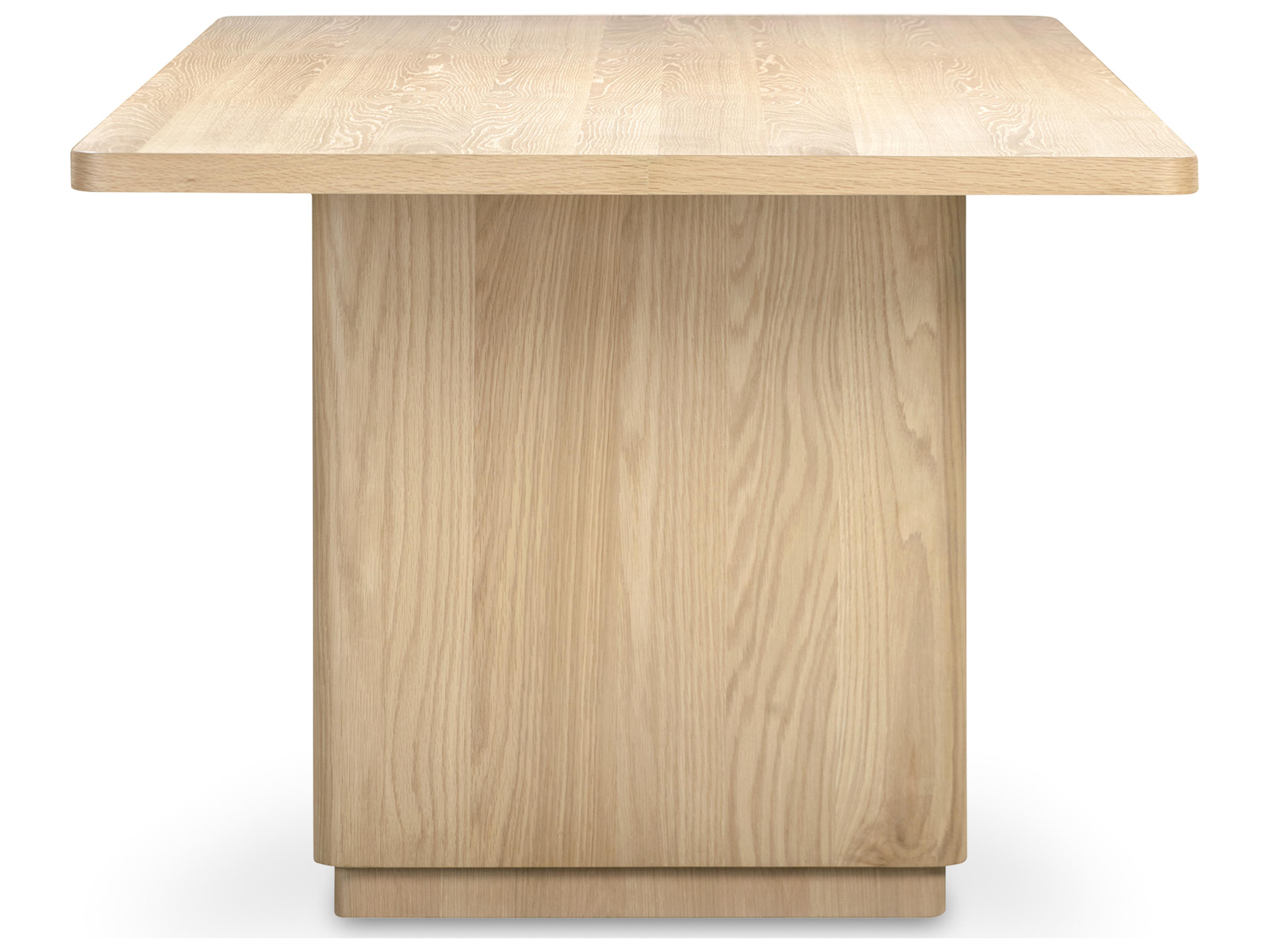 Moe's Home Round Off Rectangular Wood Natural Dining Table