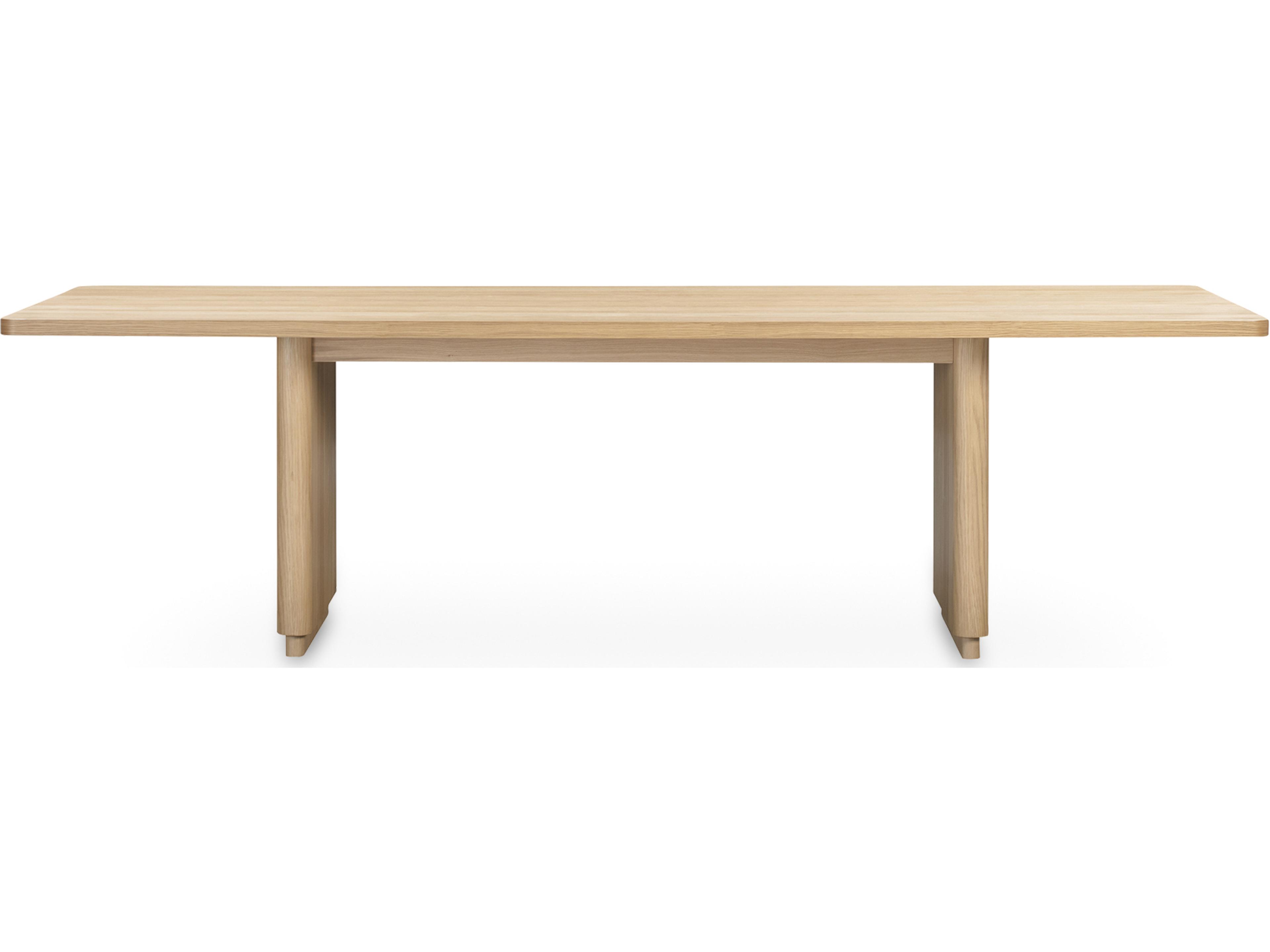 Moe's Home Round Off Rectangular Wood Natural Dining Table