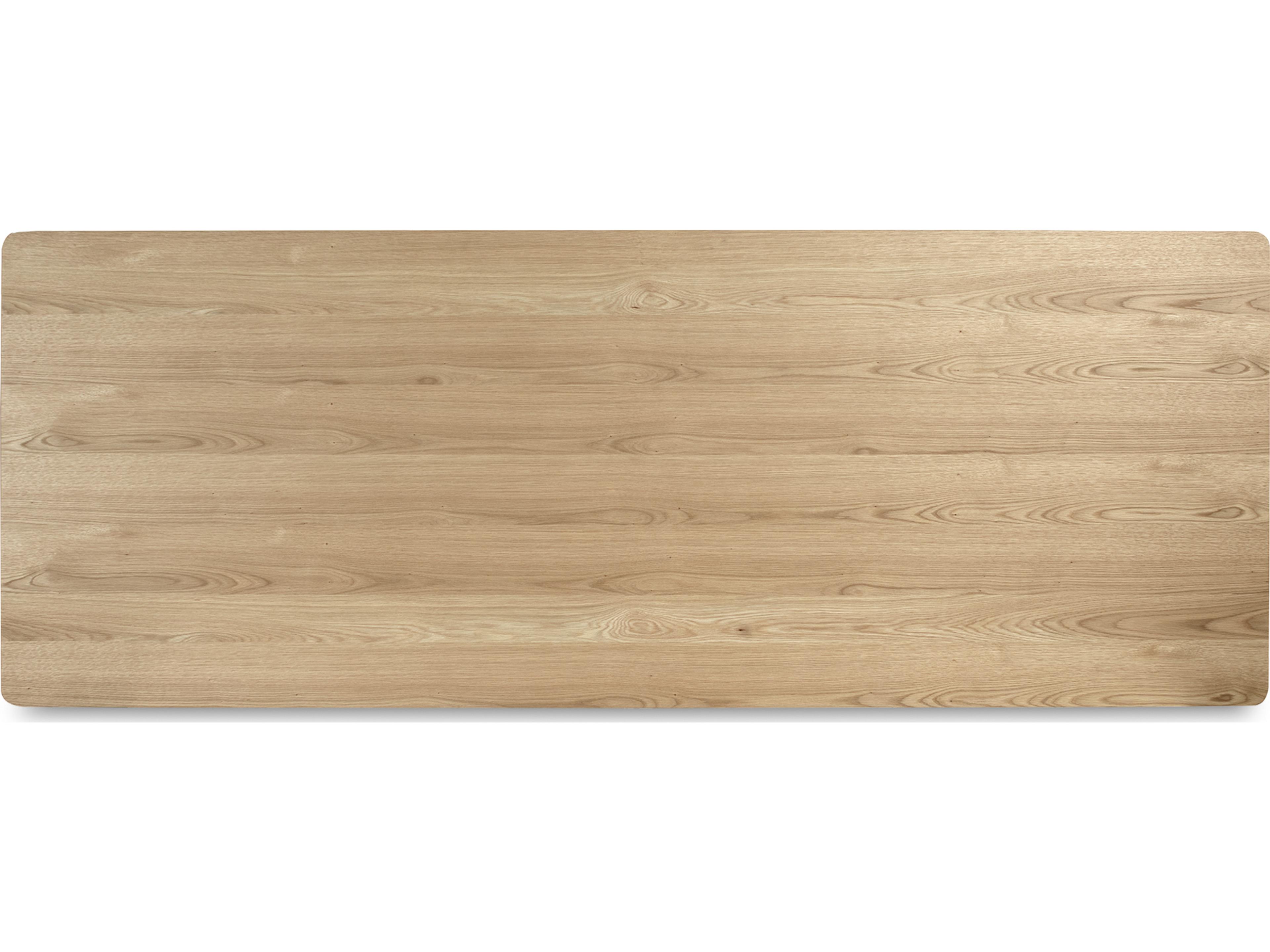 Moe's Home Round Off Rectangular Wood Natural Dining Table