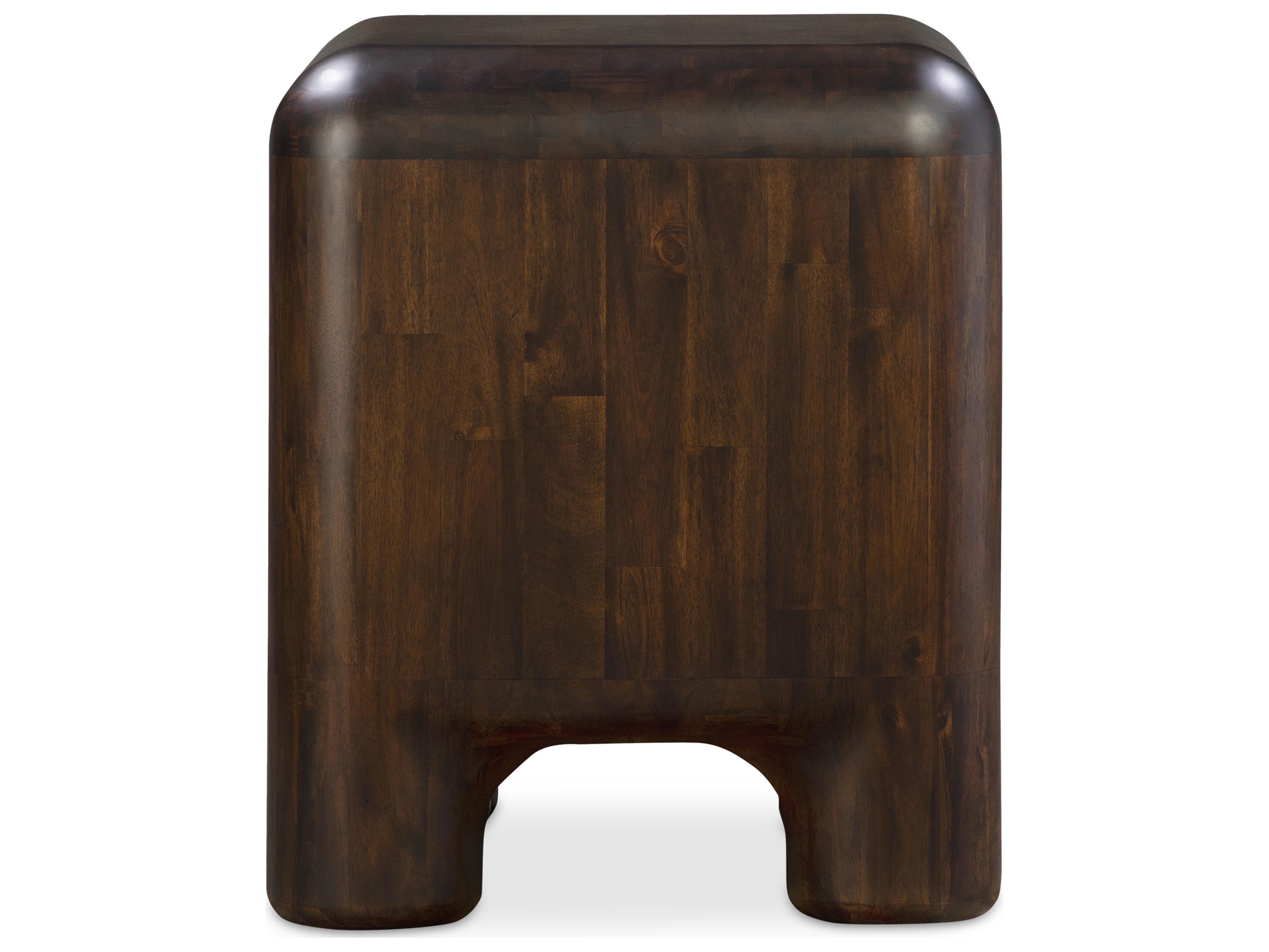Moe's Home Rowan 2-Drawers Acacia Wood Nightstand