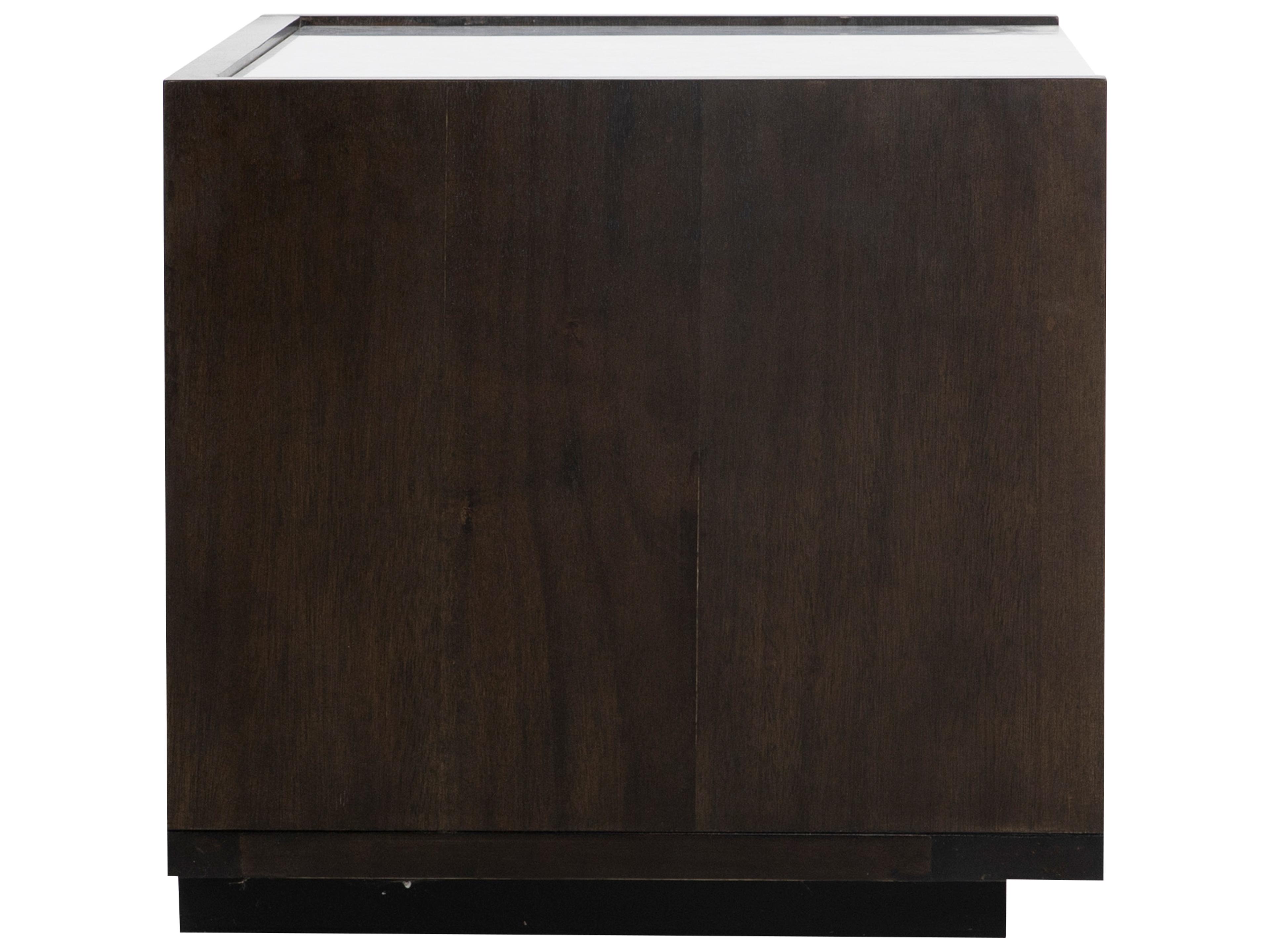 Moe's Home 2-Drawers Brown Acacia Wood Nightstand