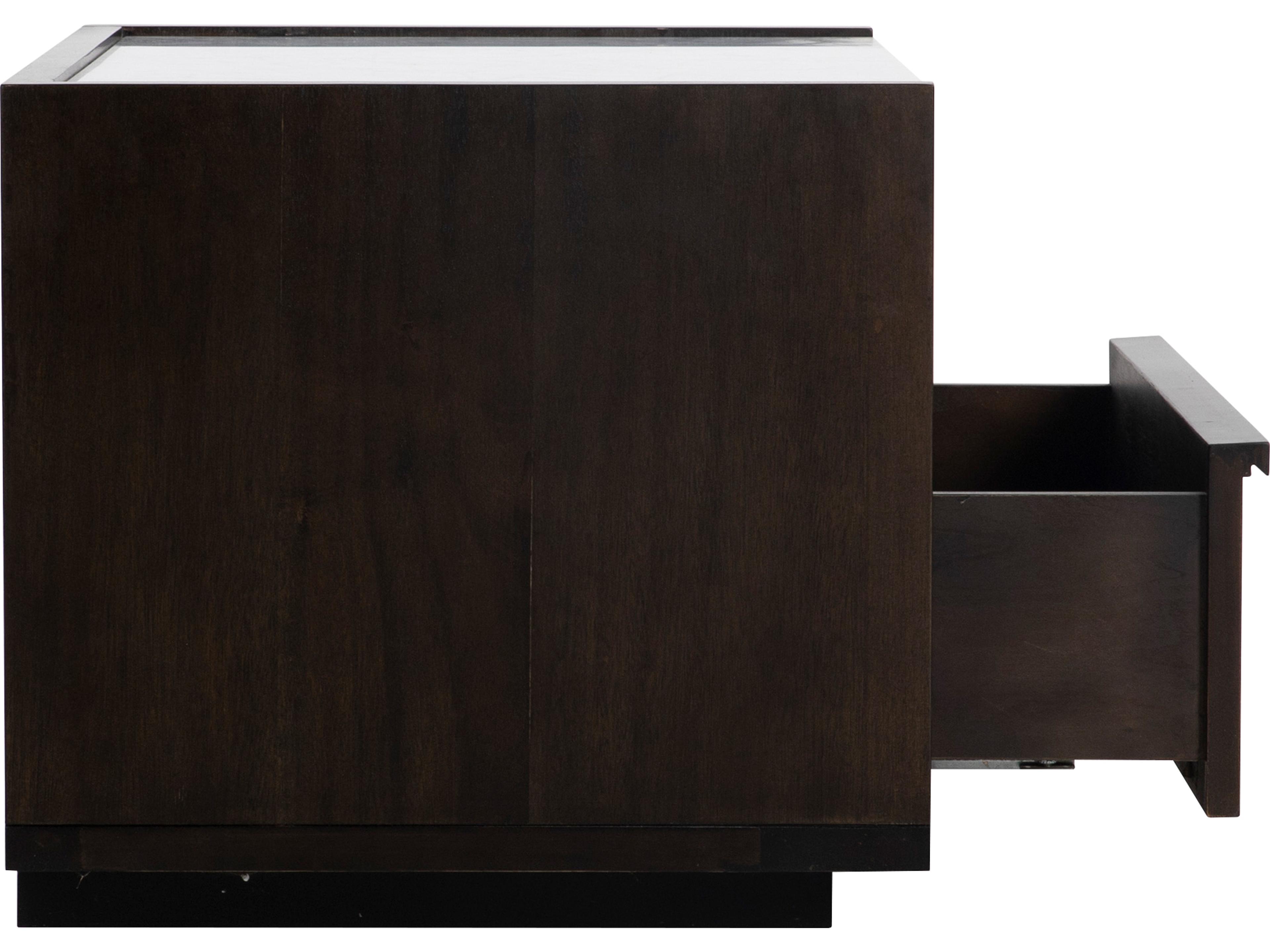 Moe's Home 2-Drawers Brown Acacia Wood Nightstand