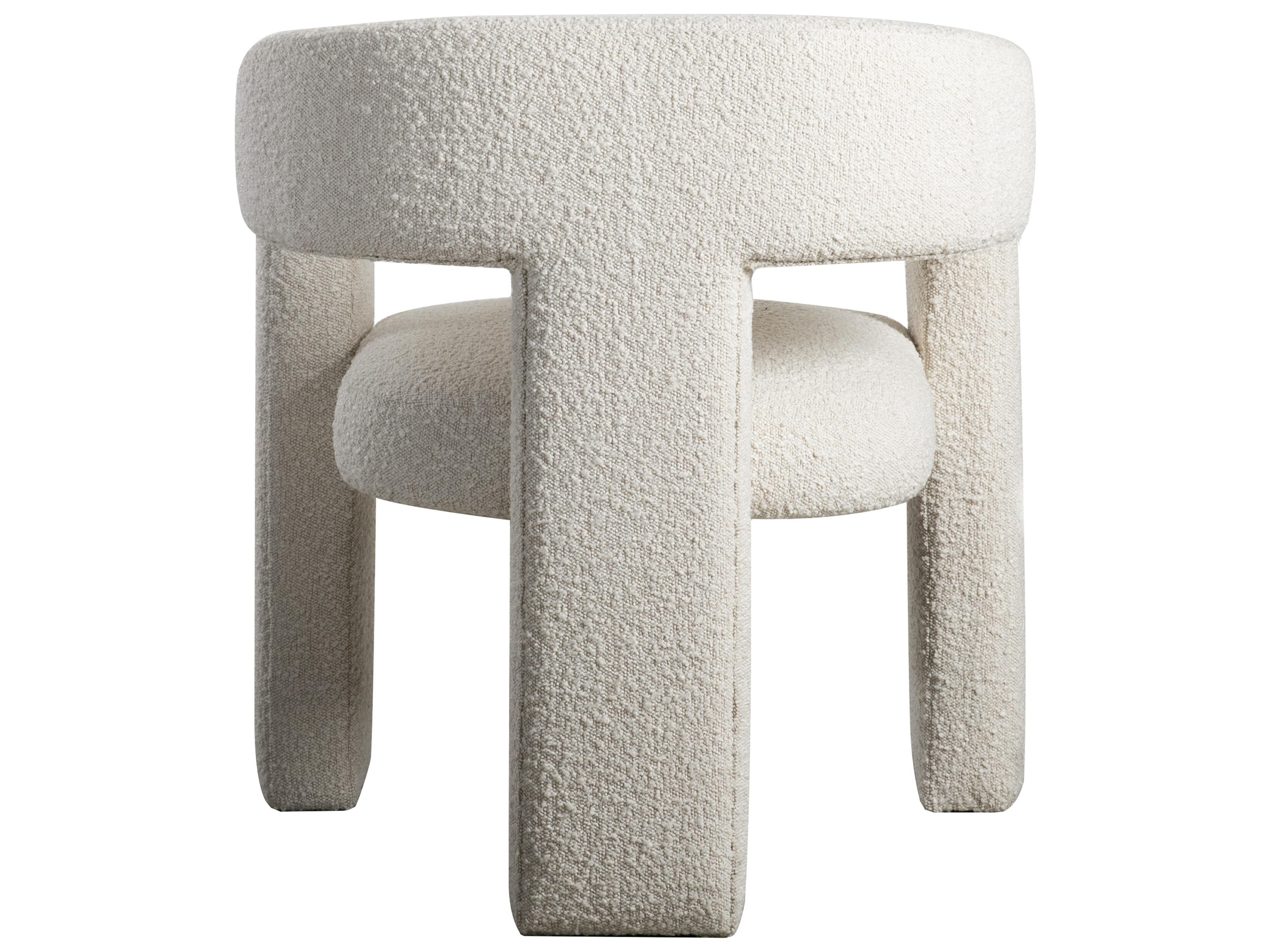 Moe's Home White Fabric Accent Chair